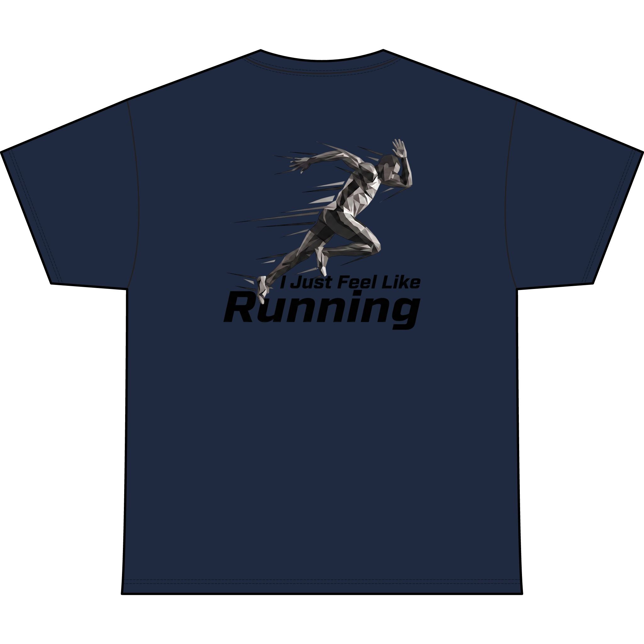 Men's "I Just Feel Like Running - Sprint" Moisture-wicking Shirt