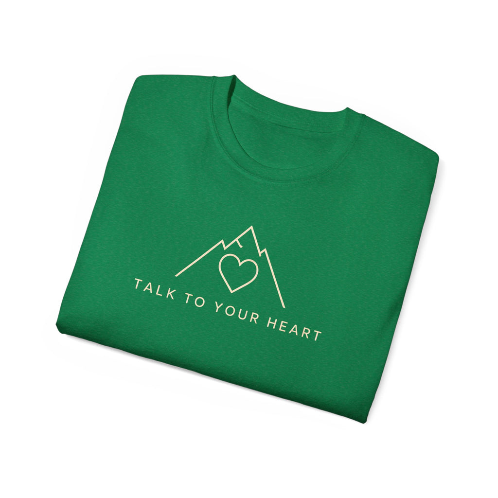 Talk to Your Heart Mountain T‑Shirt — "Pause. Reflect. Choose. Act." Inspirational Tee