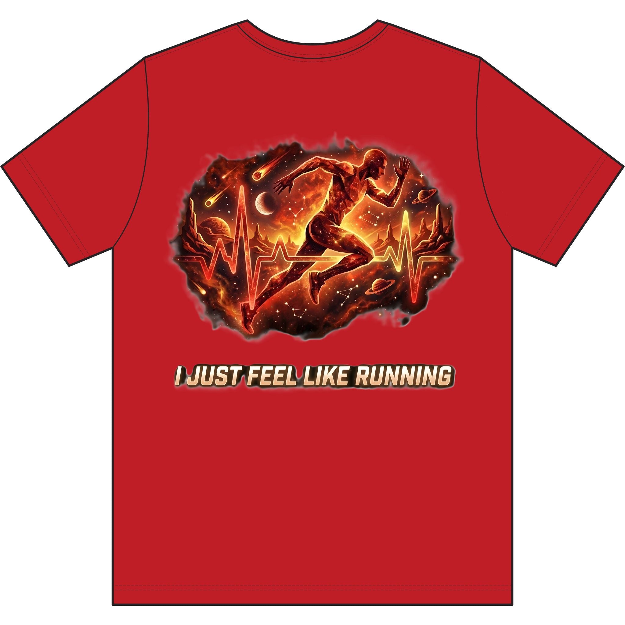 Men's "I Just Feel Like Running - Fury" Graphic Tee