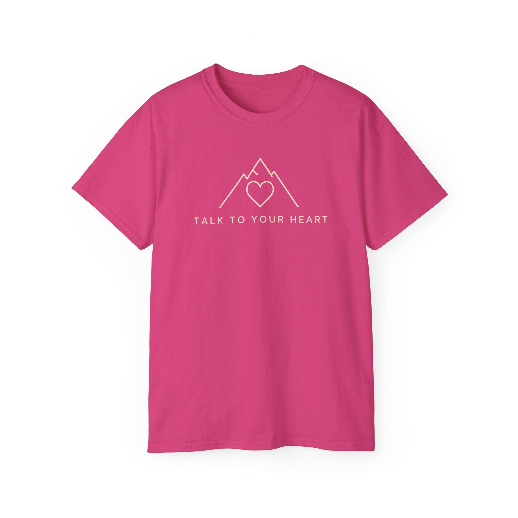 Talk to Your Heart Mountain T‑Shirt — "Pause. Reflect. Choose. Act." Inspirational Tee
