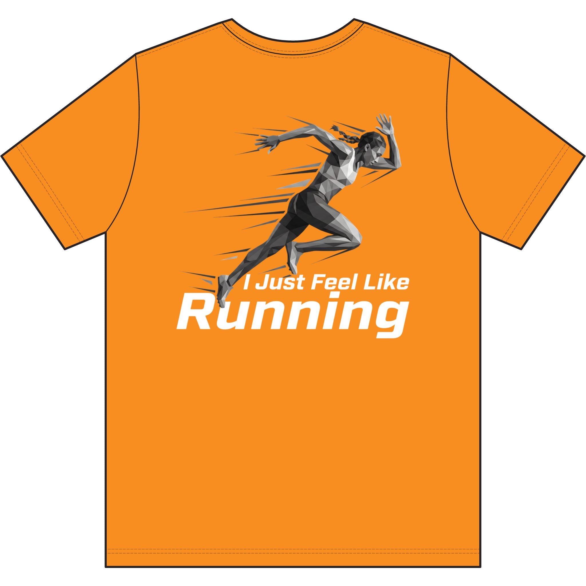 Ladies' "I Just Feel Like Running - Sprint" Moisture-wicking Tee