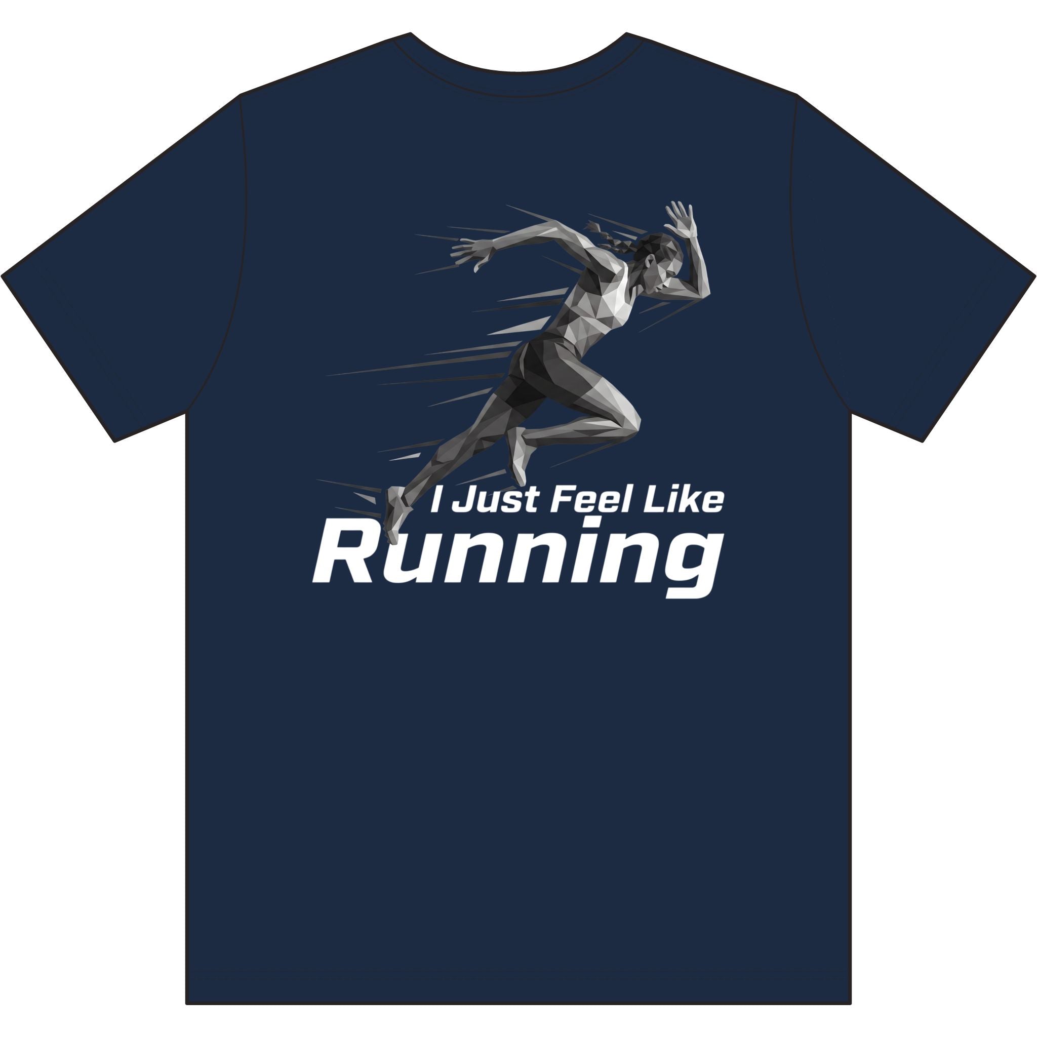 Ladies' "I Just Feel Like Running - Sprint" Moisture-wicking Tee