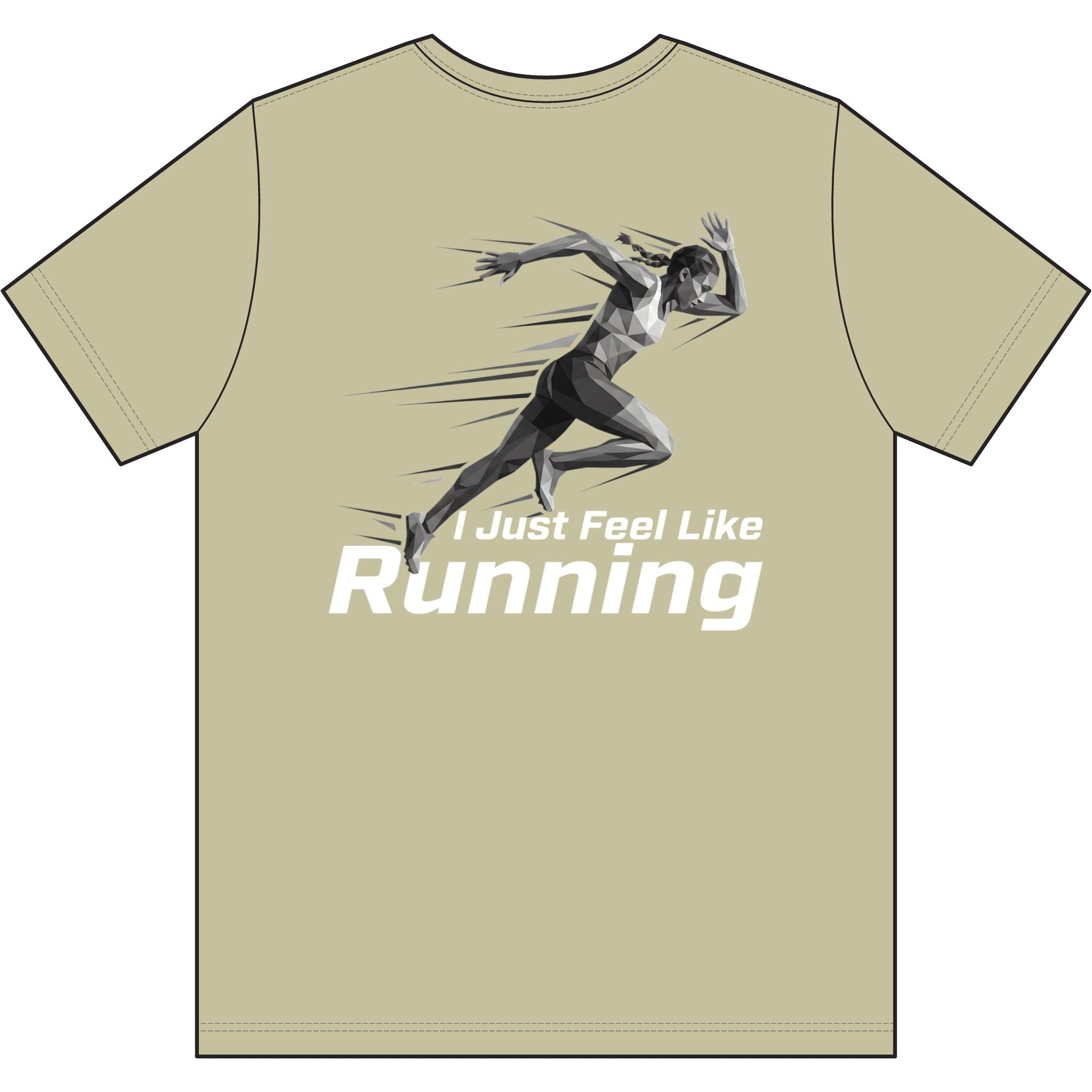 Ladies' "I Just Feel Like Running - Sprint" Moisture-wicking Tee