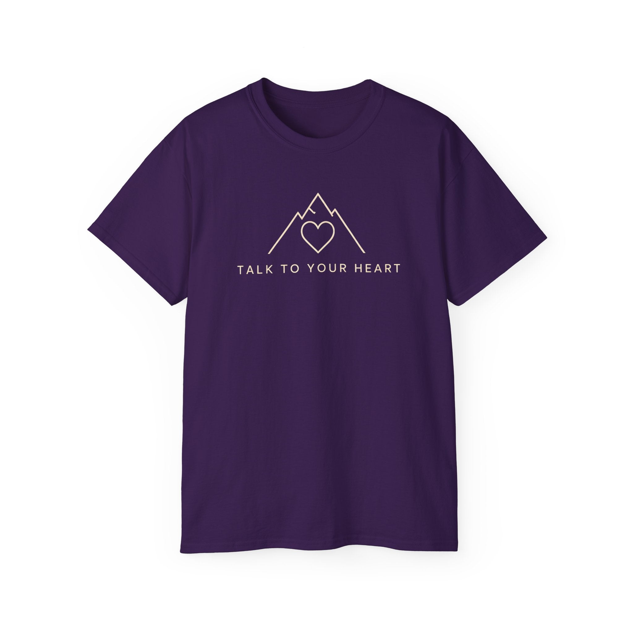 Talk to Your Heart Mountain T‑Shirt — "Pause. Reflect. Choose. Act." Inspirational Tee