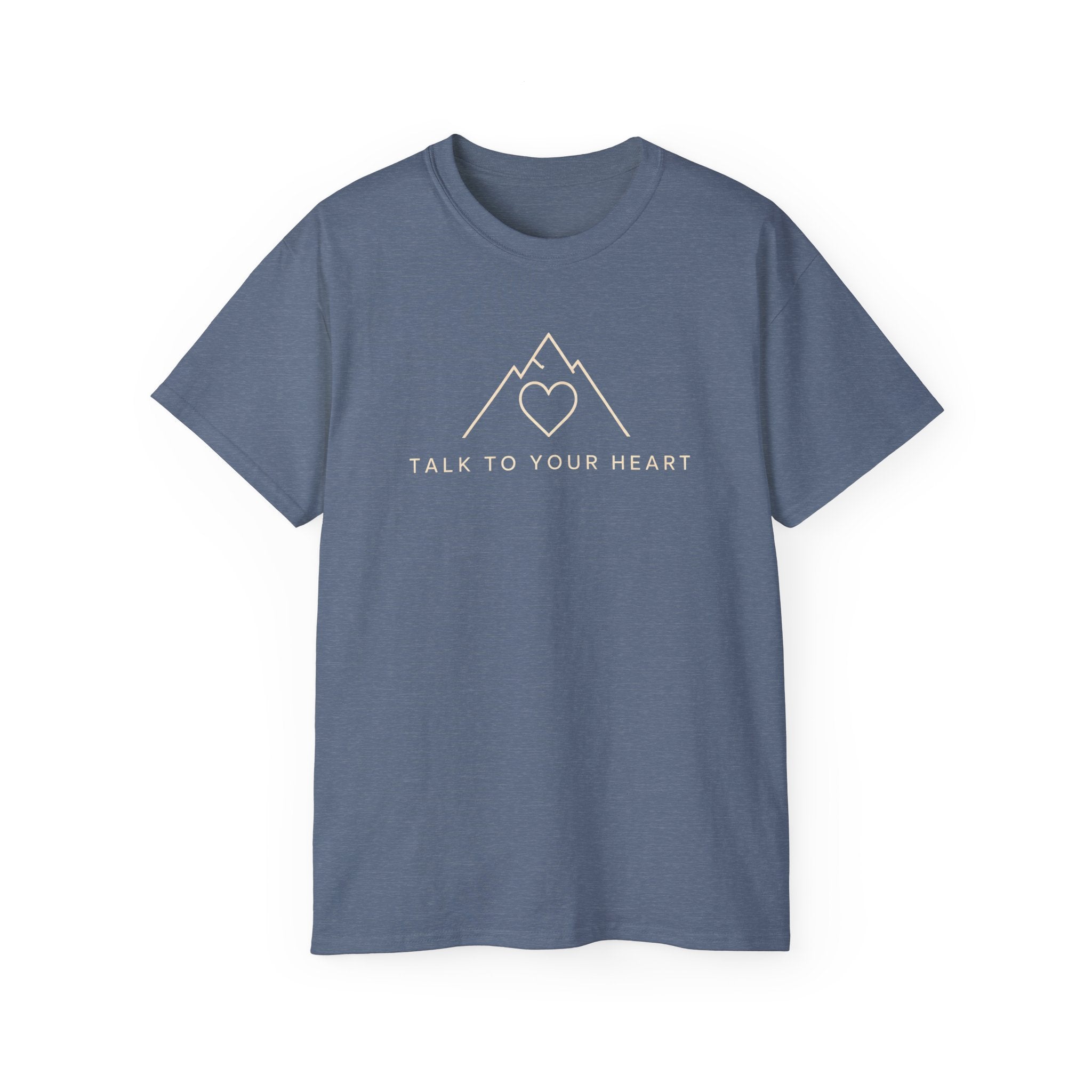 Talk to Your Heart Mountain T‑Shirt — "Pause. Reflect. Choose. Act." Inspirational Tee