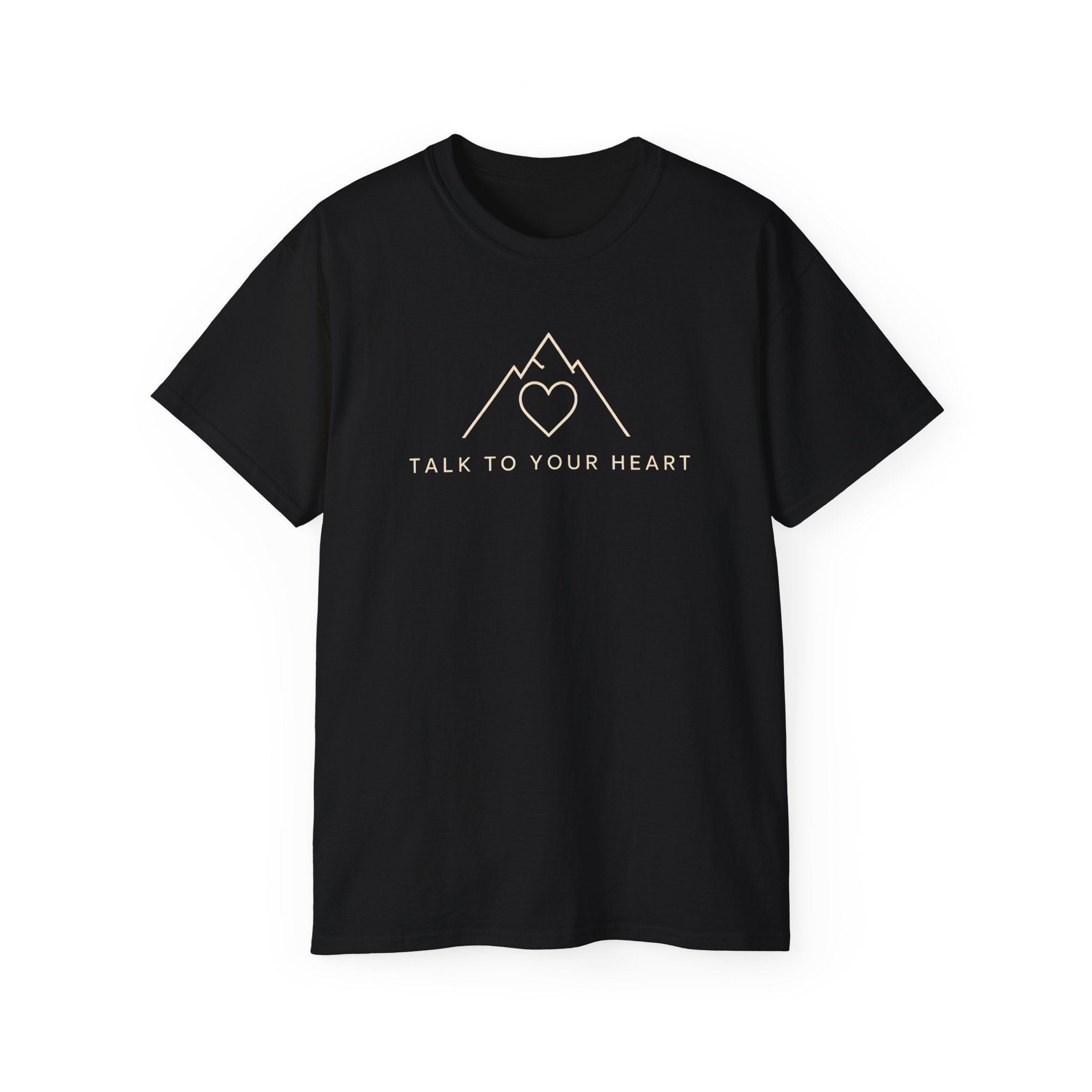 Talk to Your Heart Mountain T‑Shirt — "Pause. Reflect. Choose. Act." Inspirational Tee
