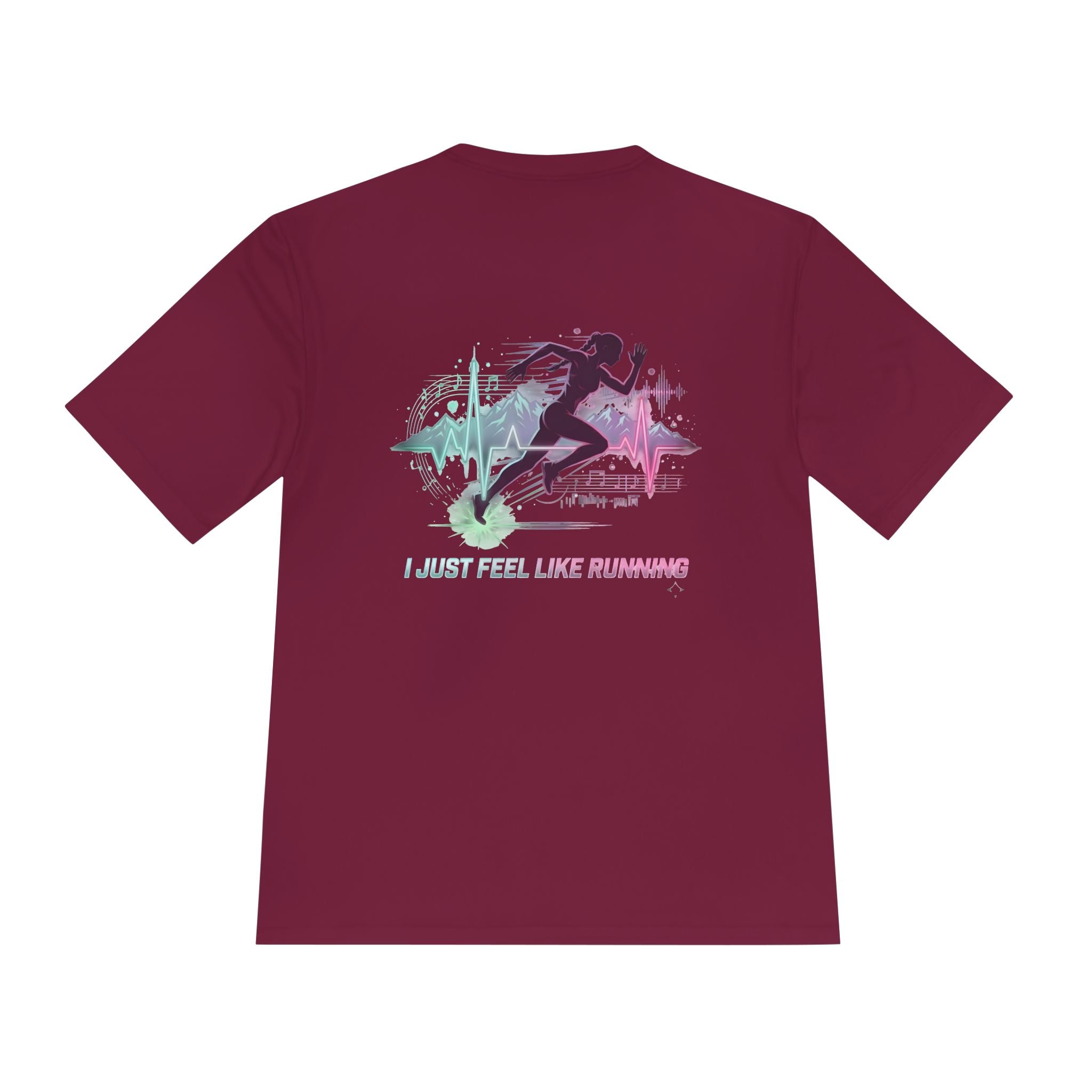 Ladies' "I Just Feel Like Running - Rhythm" Moisture-wicking Tee