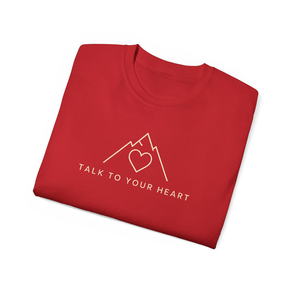 Talk to Your Heart Mountain T‑Shirt — "Pause. Reflect. Choose. Act." Inspirational Tee