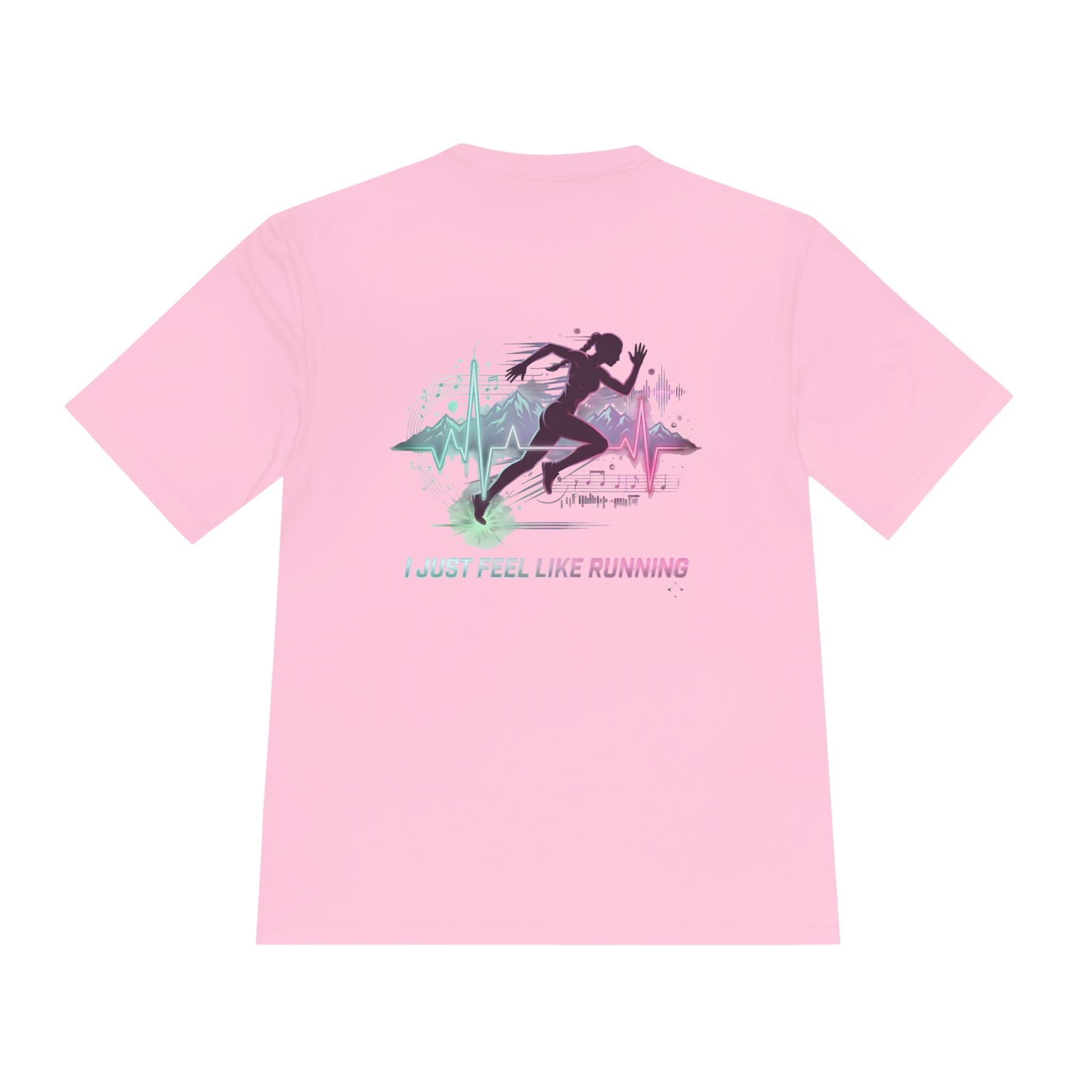 Ladies' "I Just Feel Like Running - Rhythm" Moisture-wicking Tee