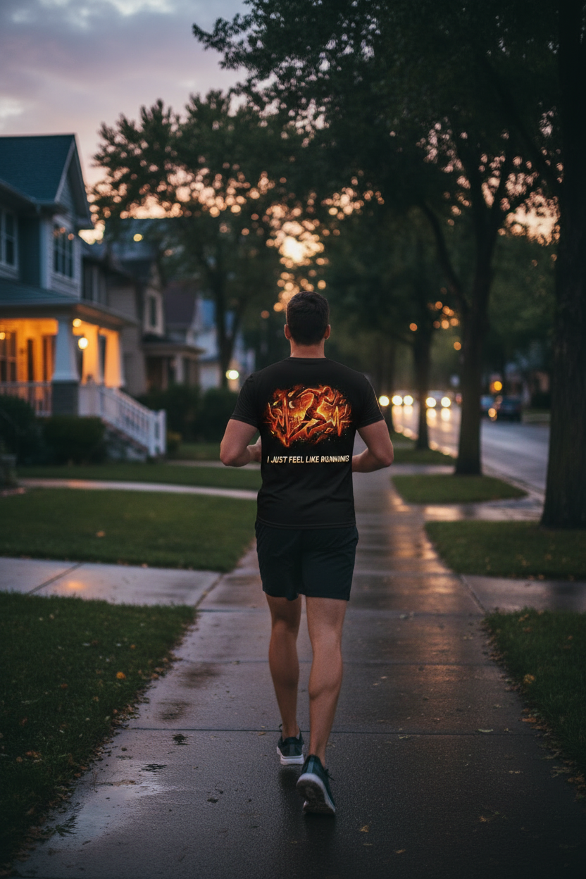Men's "I Just Feel Like Running - Fury" Graphic Tee