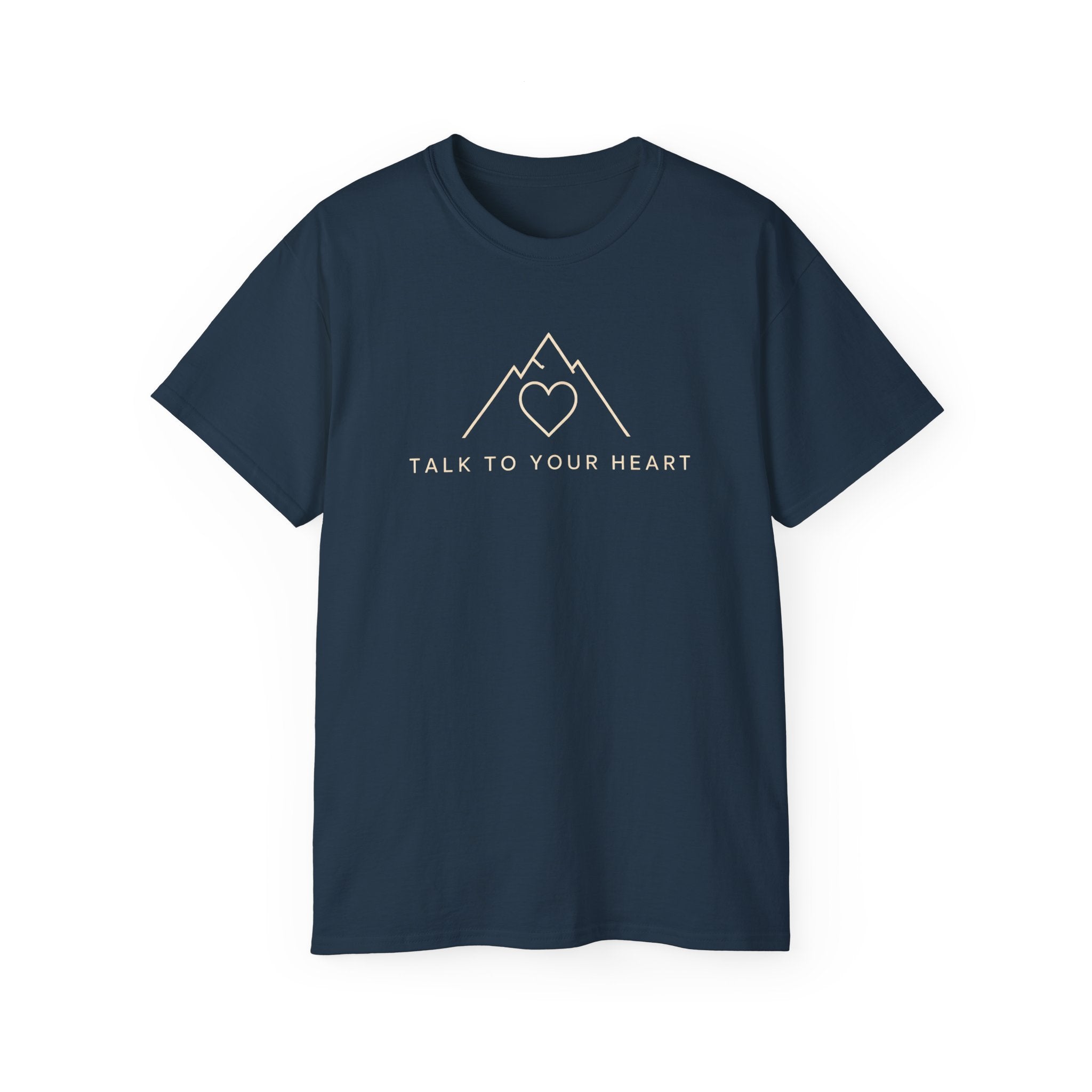 Talk to Your Heart Mountain T‑Shirt — "Pause. Reflect. Choose. Act." Inspirational Tee