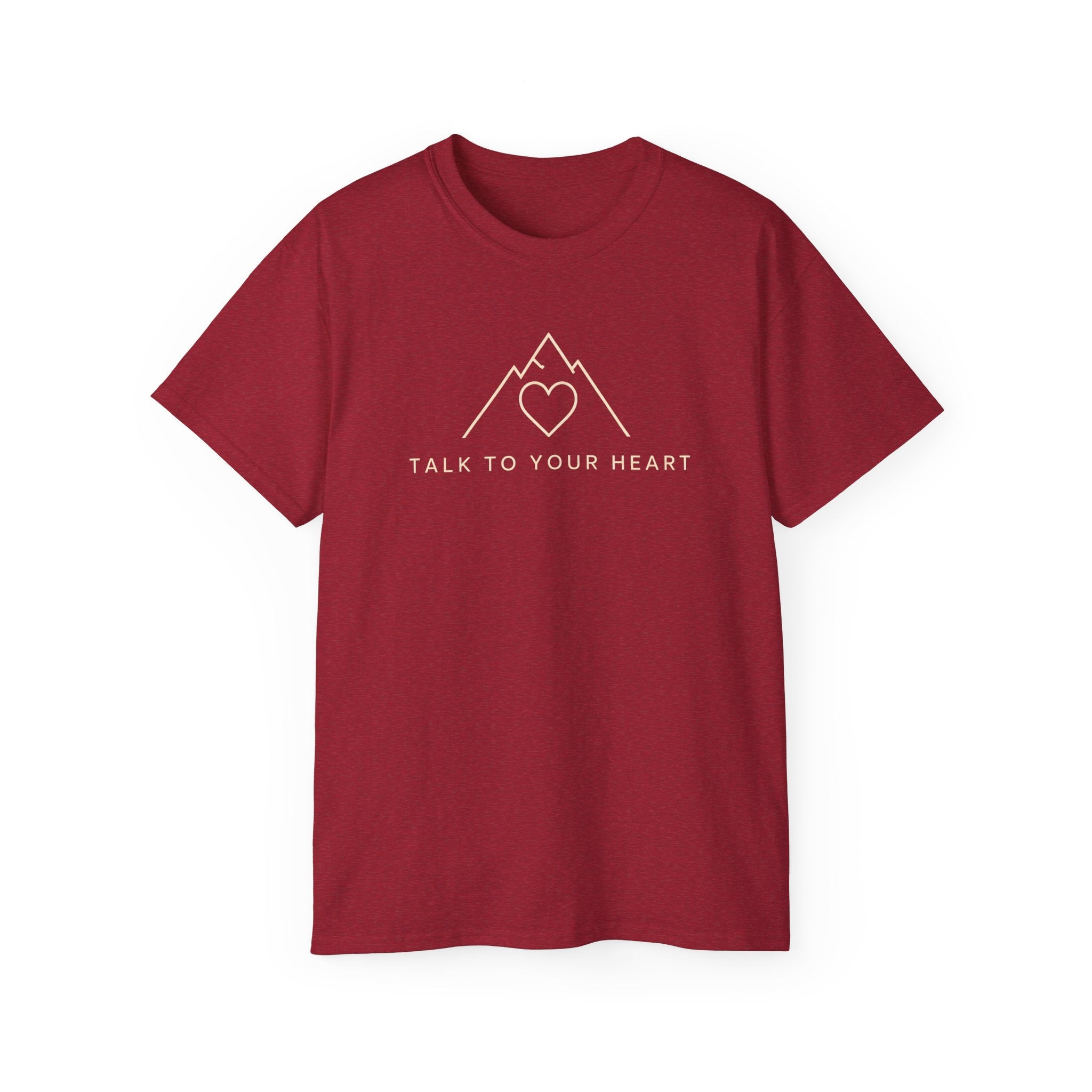 Talk to Your Heart Mountain T‑Shirt — "Pause. Reflect. Choose. Act." Inspirational Tee