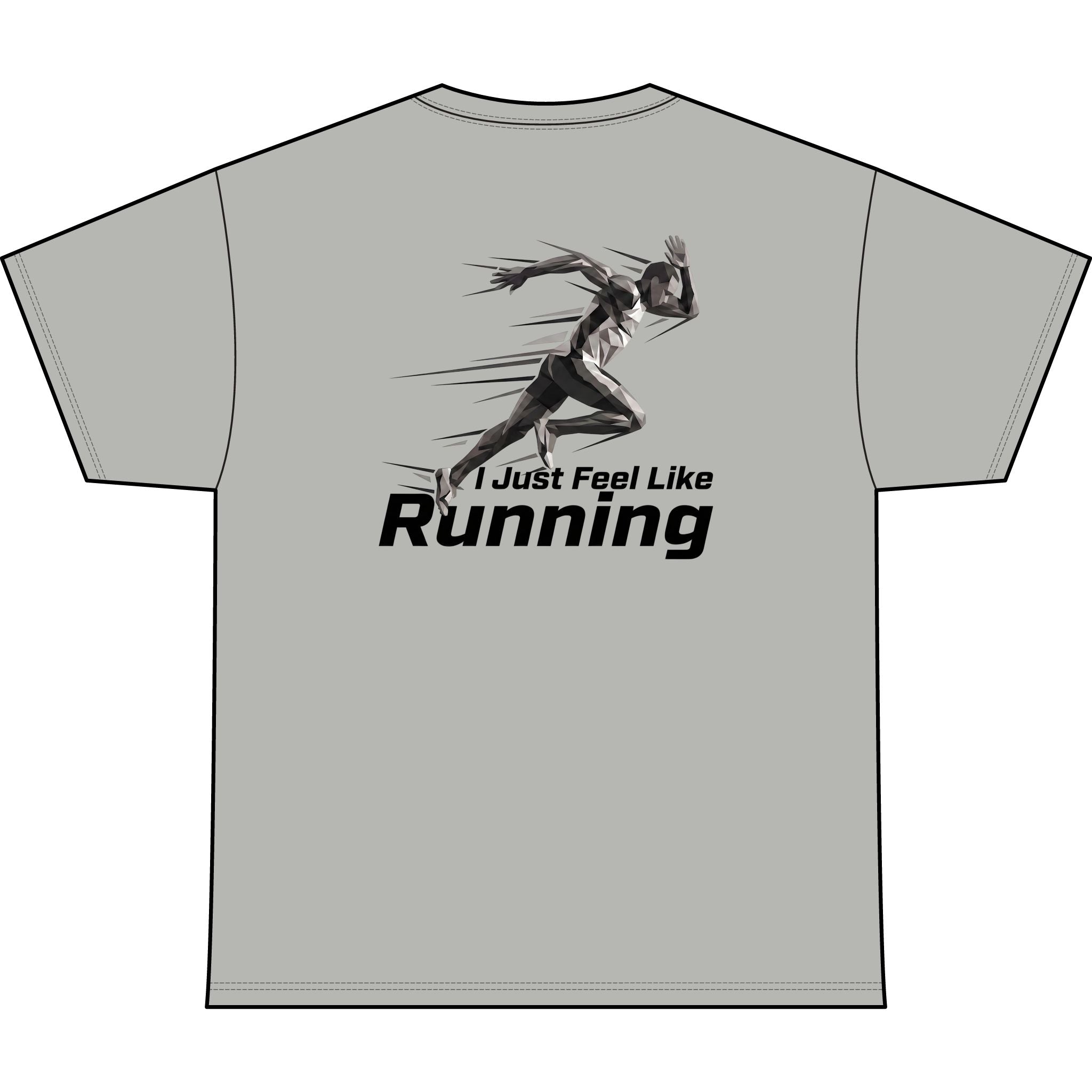 Men's "I Just Feel Like Running - Sprint" Moisture-wicking Shirt