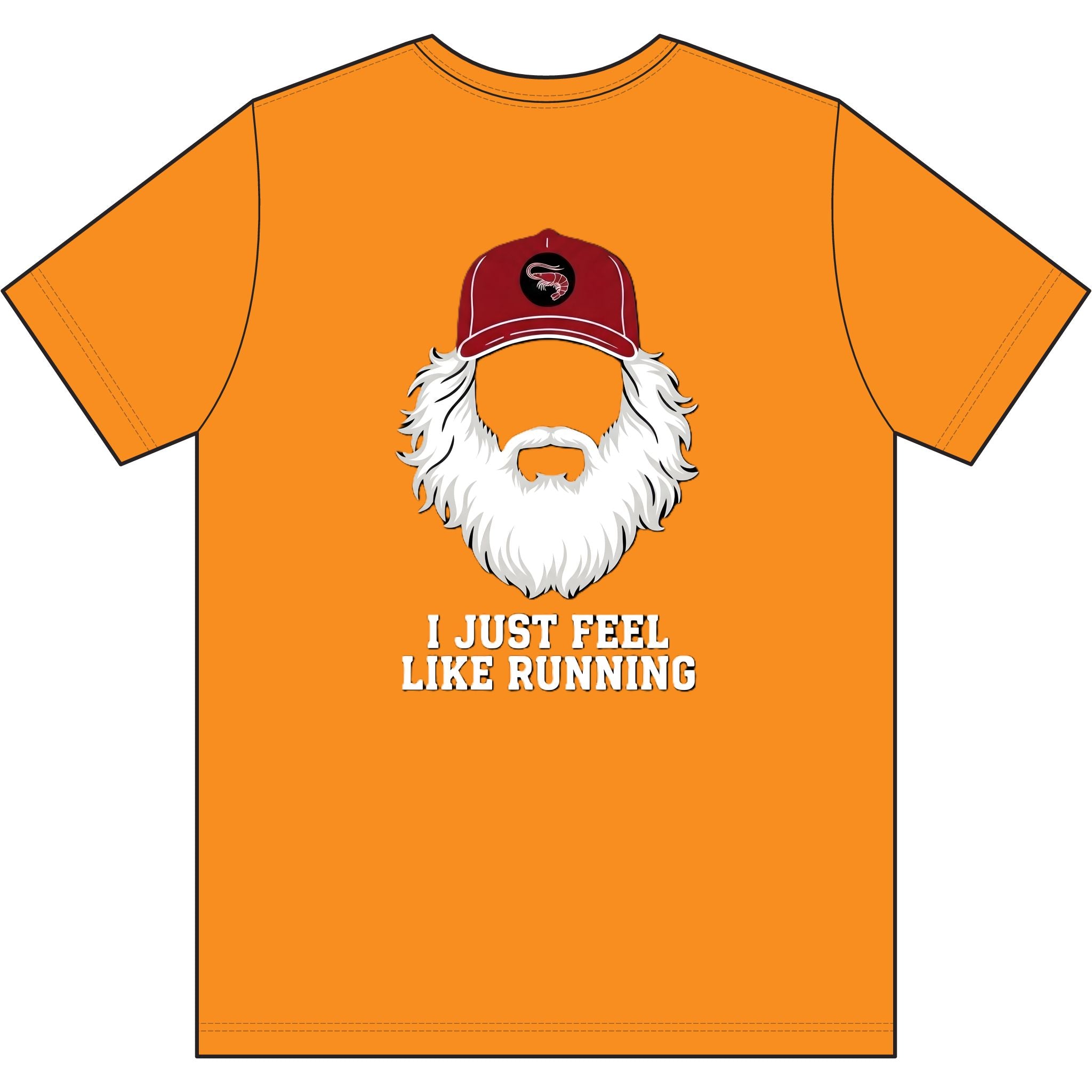 "I Just Feel Like Running - Beard" Moisture-wicking Tee