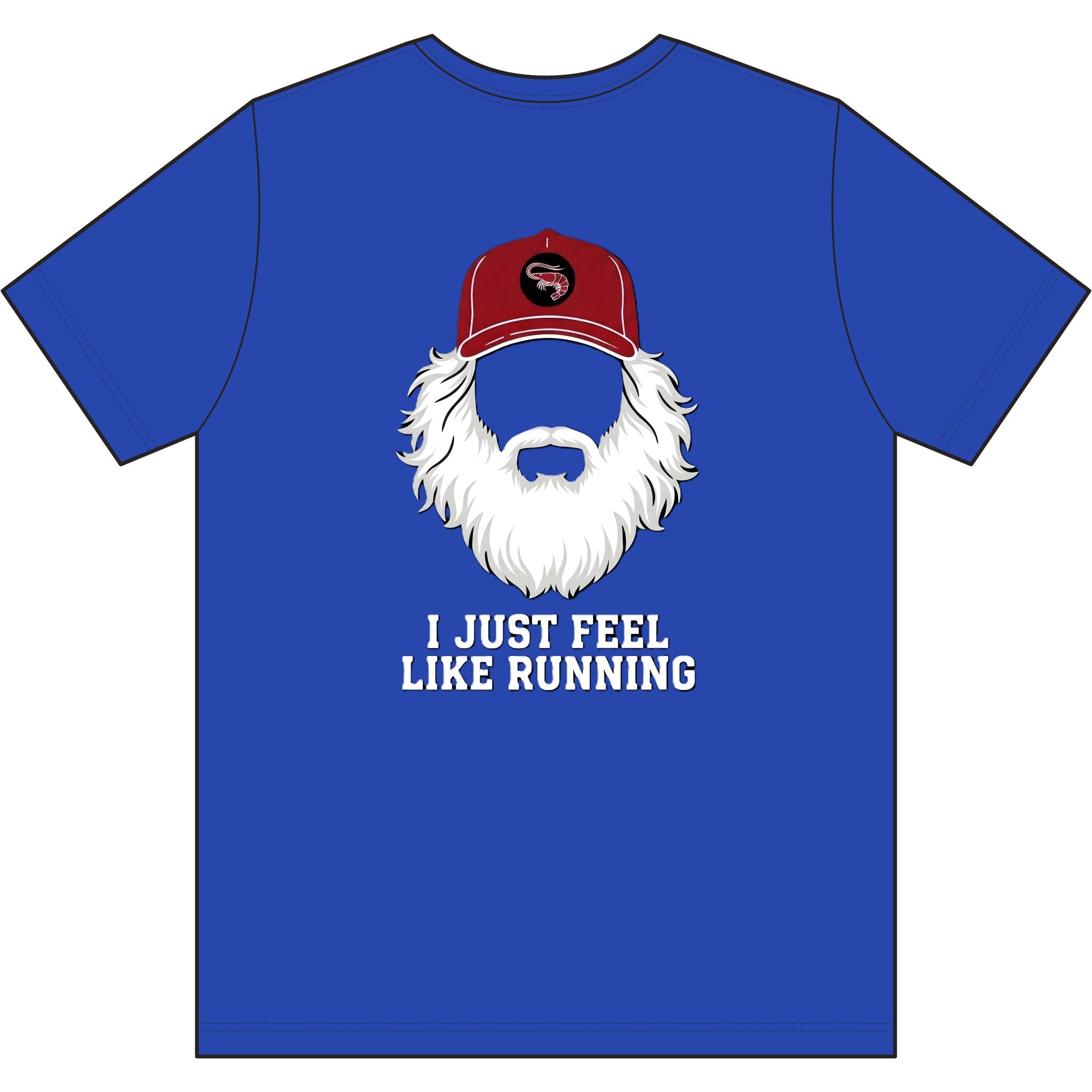 "I Just Feel Like Running - Beard" Moisture-wicking Tee