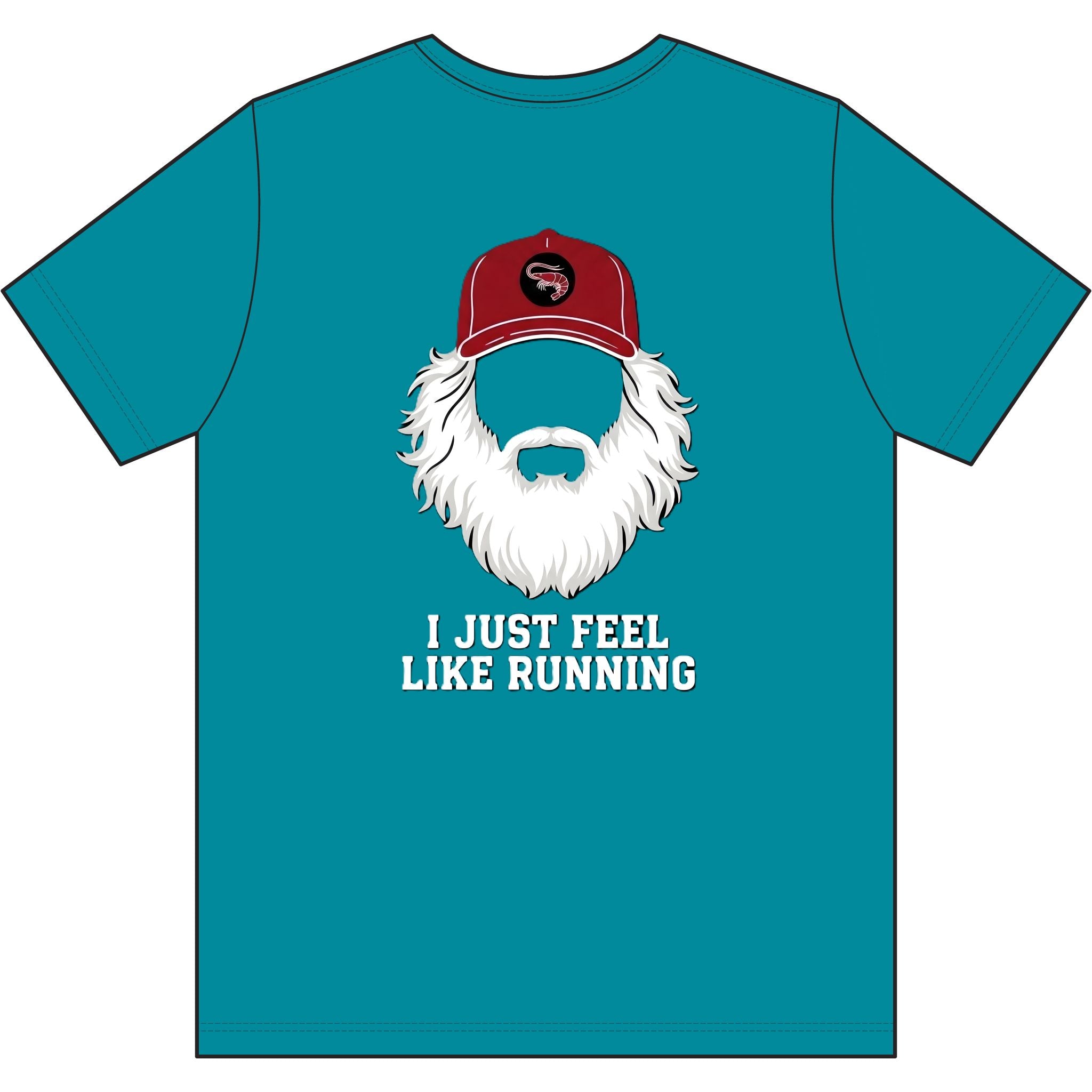"I Just Feel Like Running - Beard" Moisture-wicking Tee