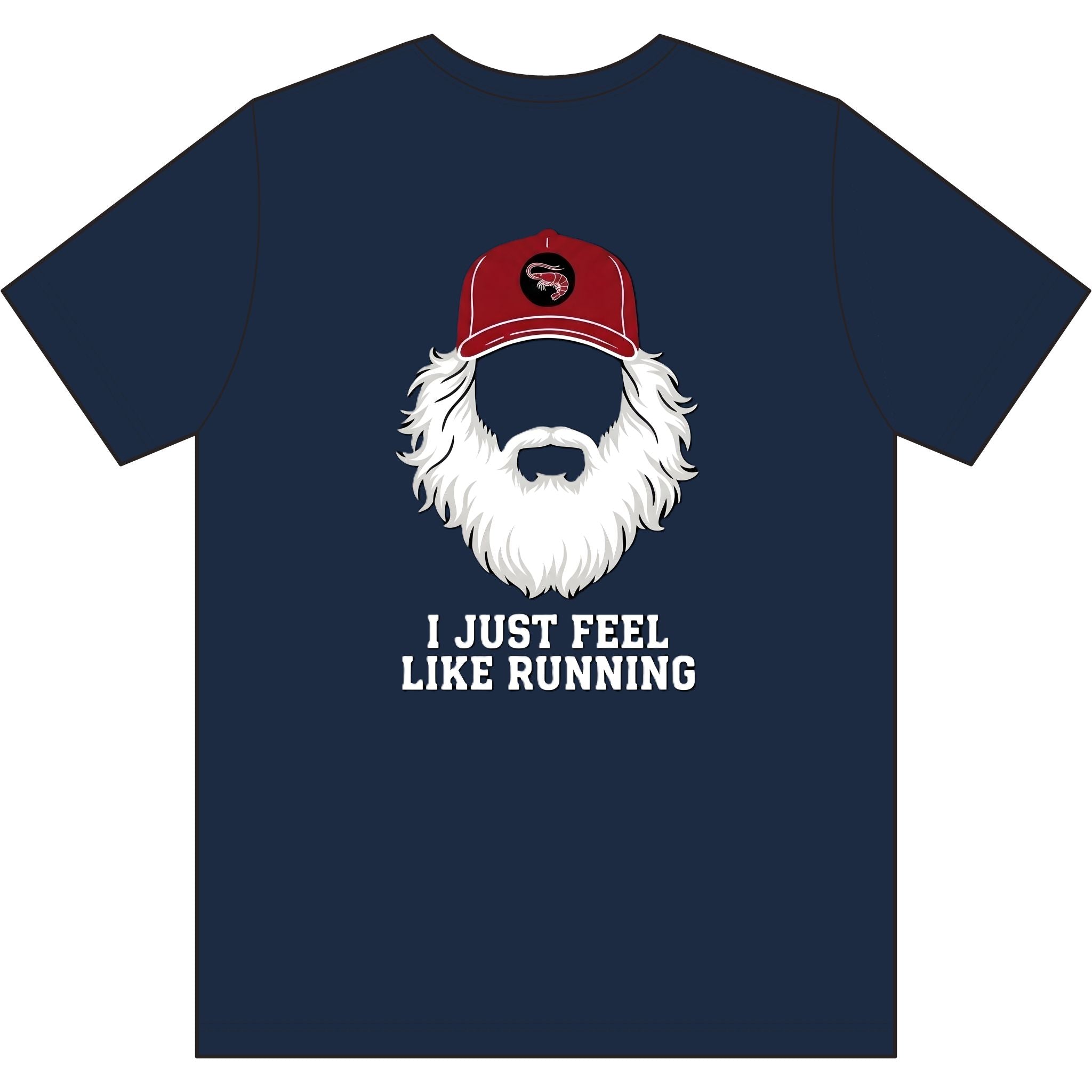 "I Just Feel Like Running - Beard" Moisture-wicking Tee