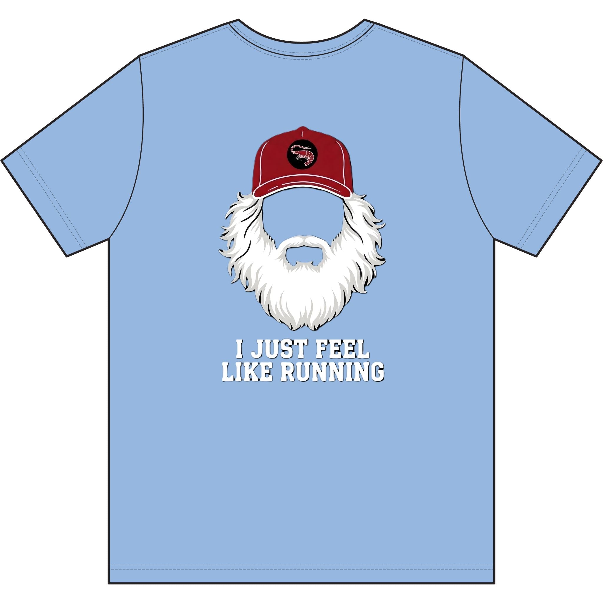 "I Just Feel Like Running - Beard" Moisture-wicking Tee