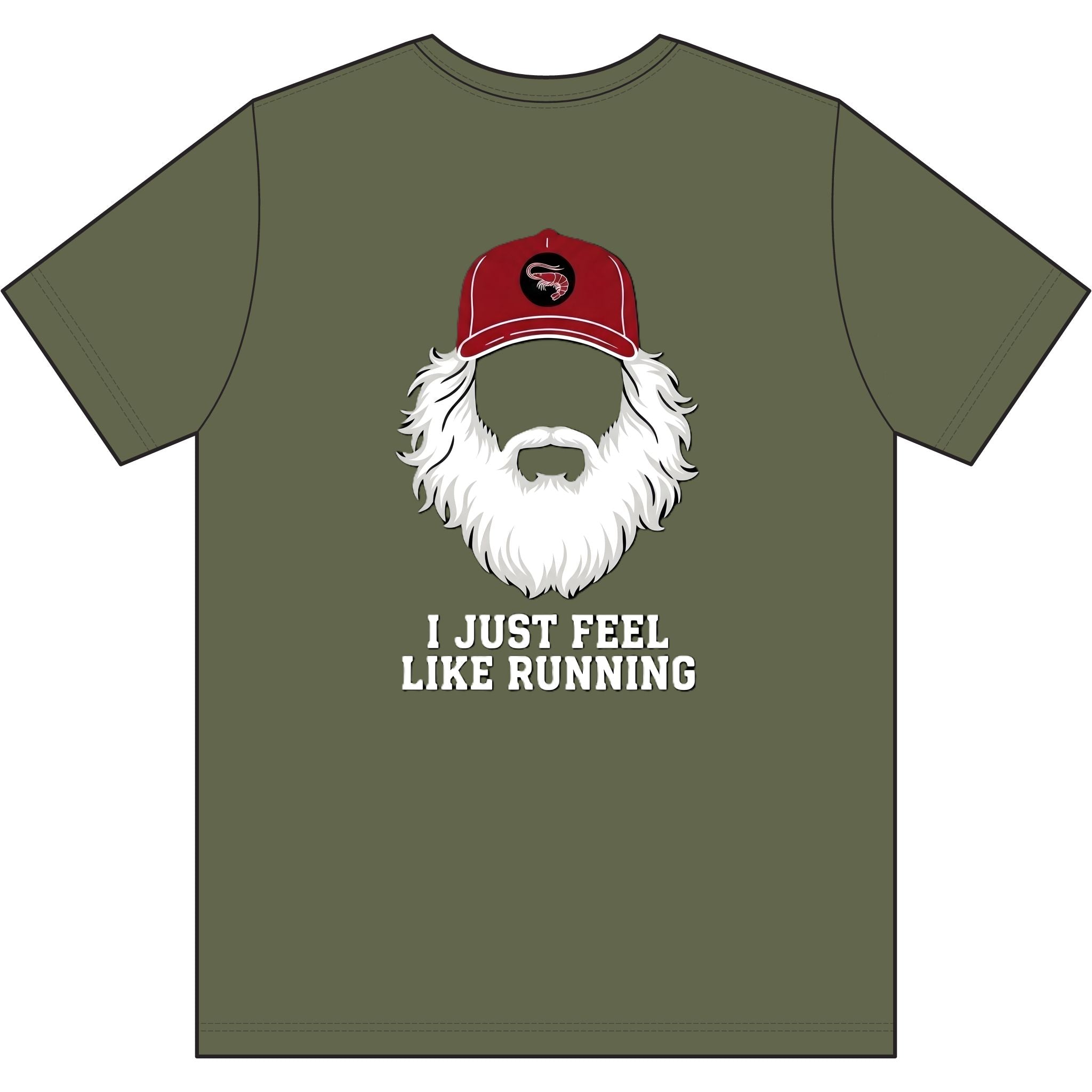 "I Just Feel Like Running - Beard" Moisture-wicking Tee