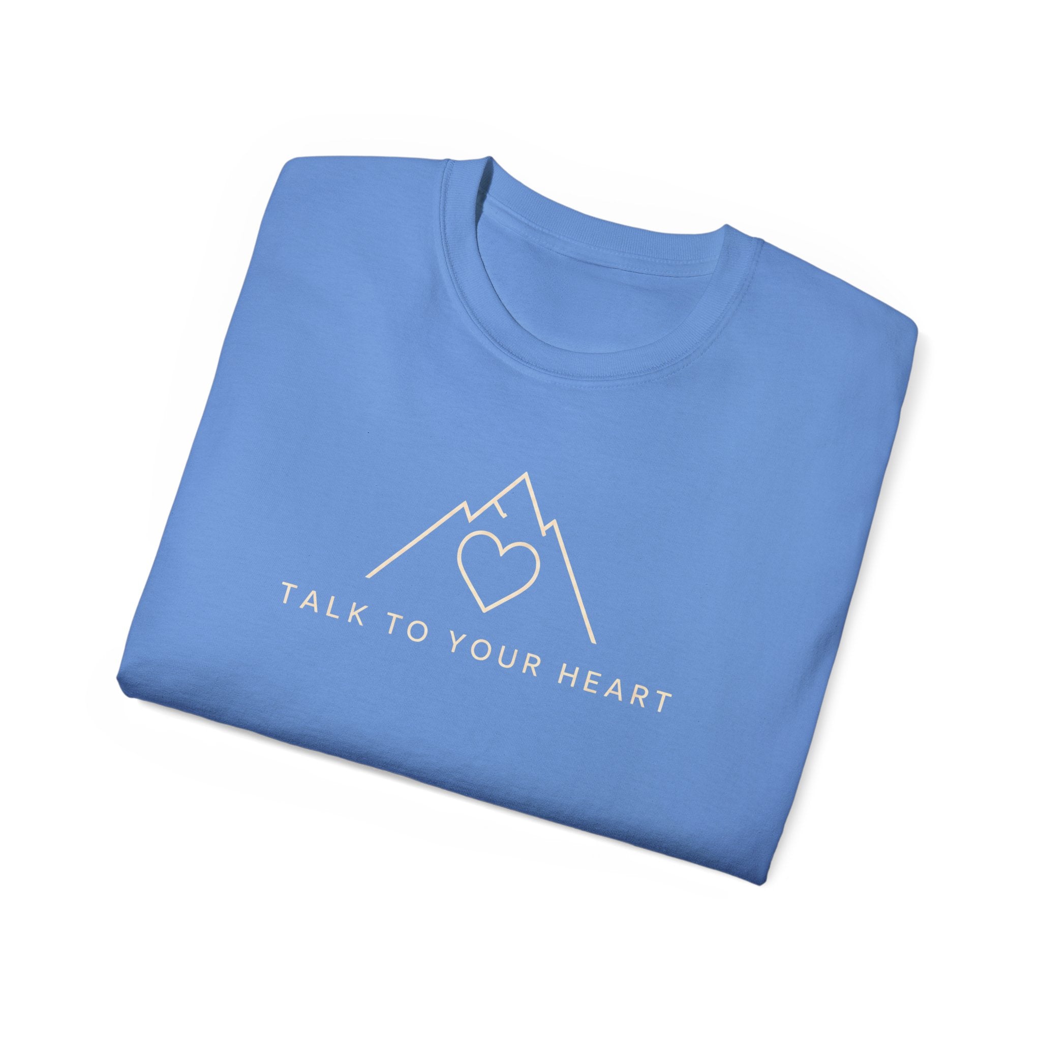 Talk to Your Heart Mountain T‑Shirt — "Pause. Reflect. Choose. Act." Inspirational Tee