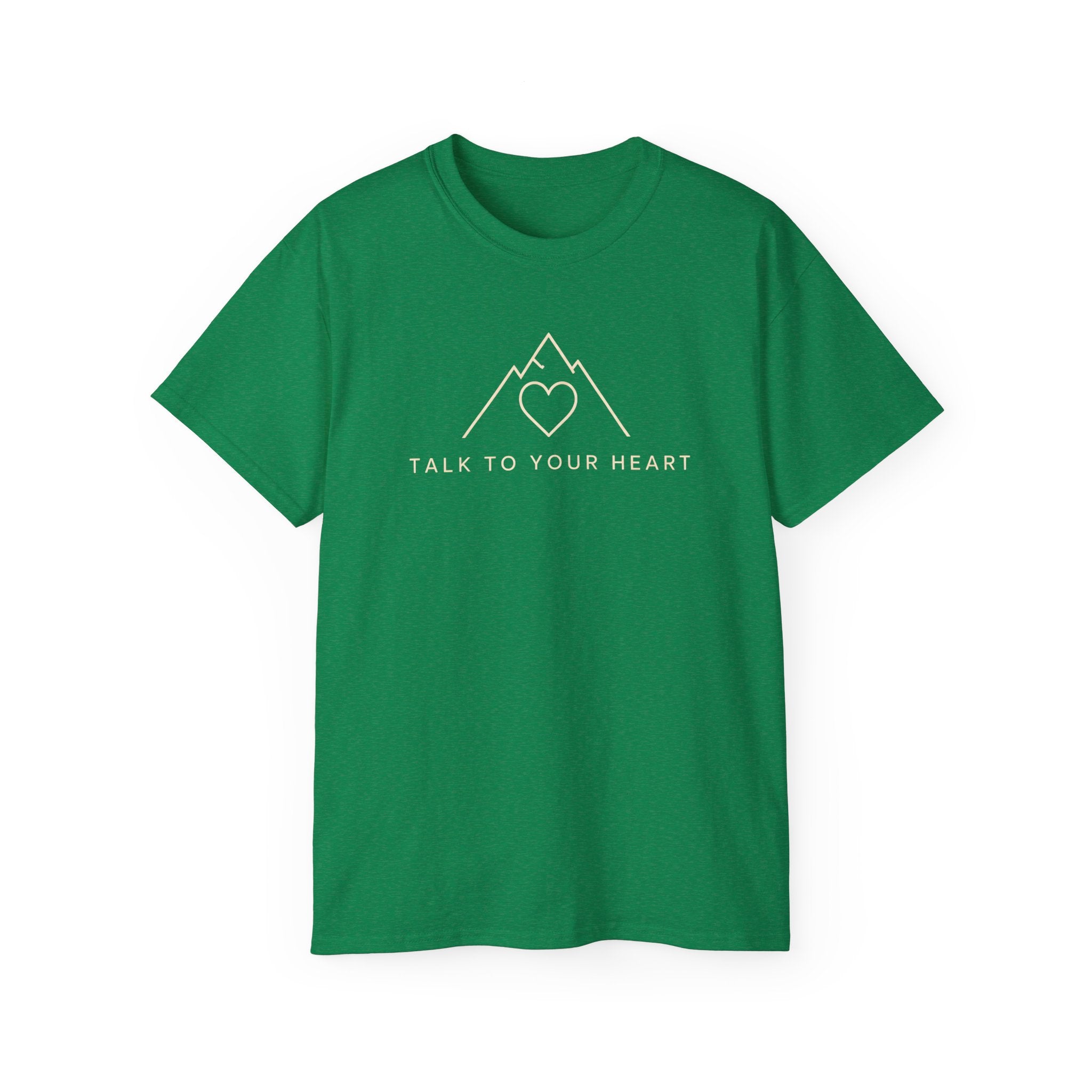Talk to Your Heart Mountain T‑Shirt — "Pause. Reflect. Choose. Act." Inspirational Tee
