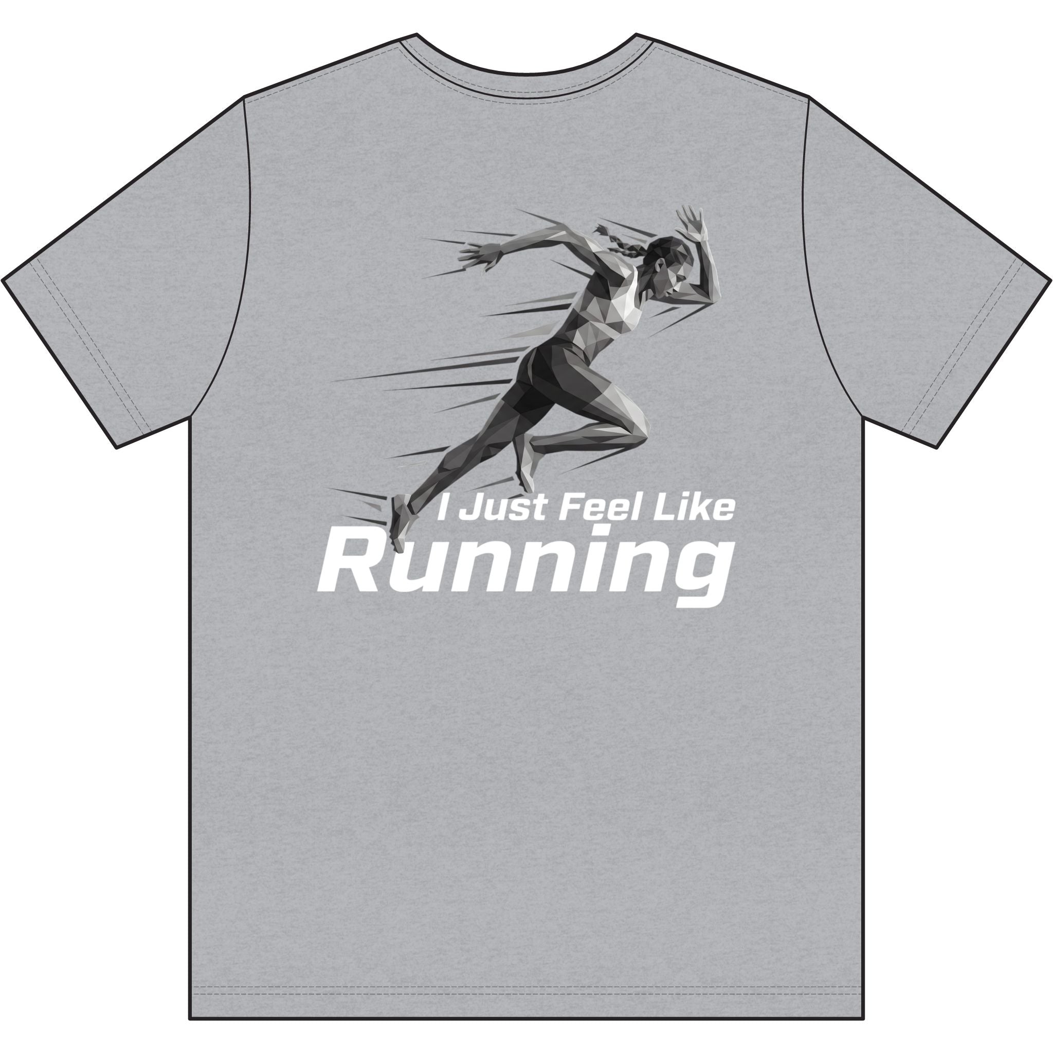 Ladies' "I Just Feel Like Running - Sprint" Moisture-wicking Tee