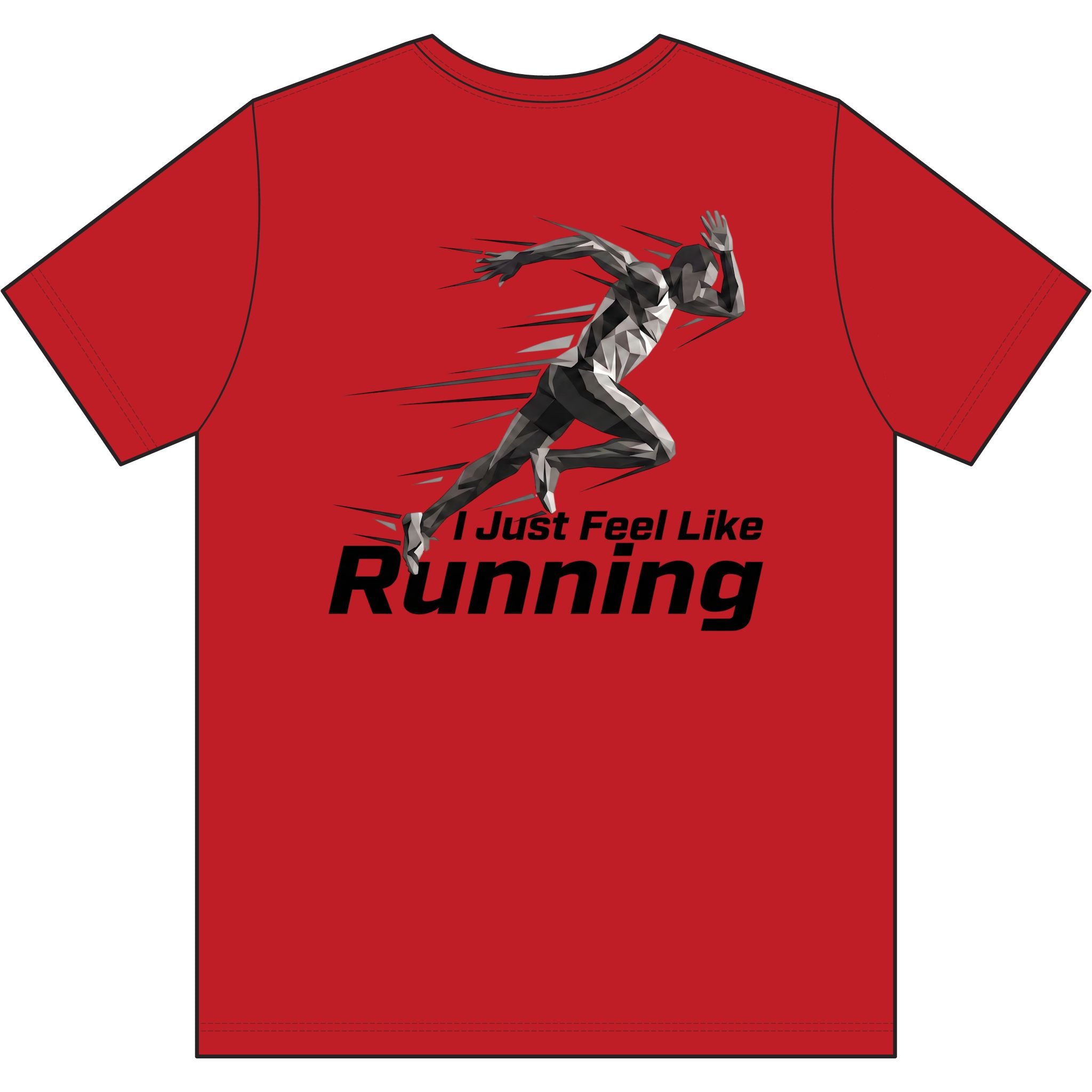 Men's "I Just Feel Like Running - Sprint" Graphic Tee