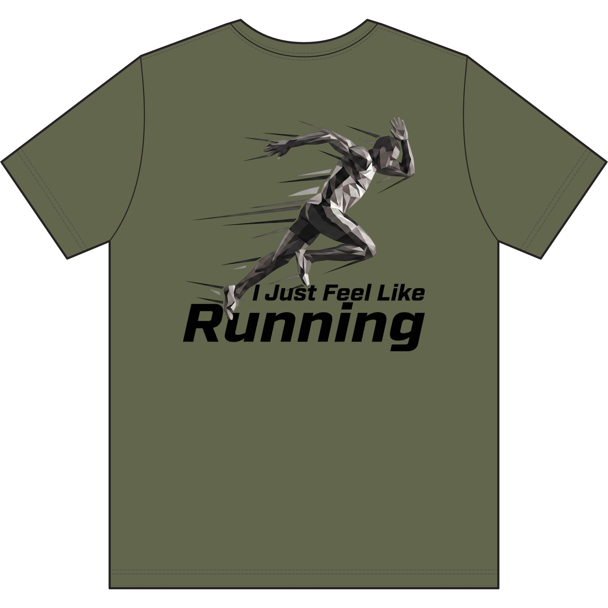 Men's "I Just Feel Like Running - Sprint" Graphic Tee