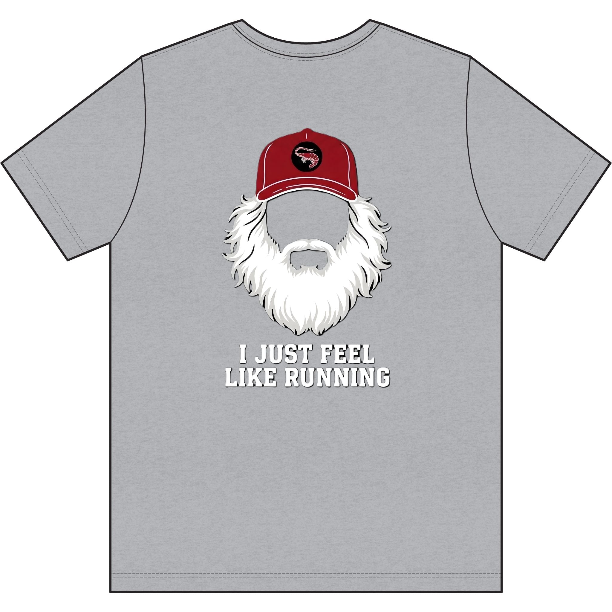 "I Just Feel Like Running - Beard" Moisture-wicking Tee