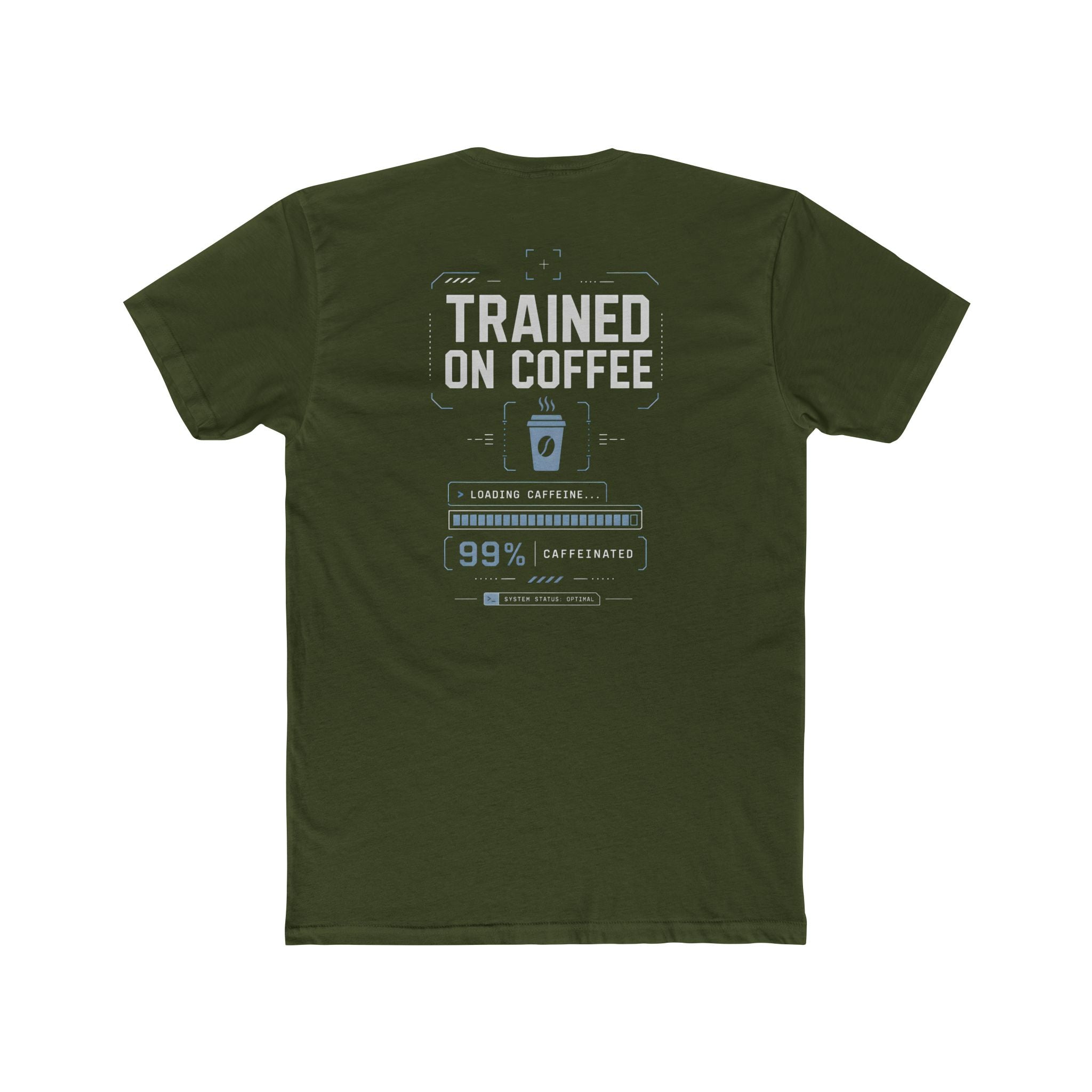"Trained on Coffee" Unisex Graphic Tee