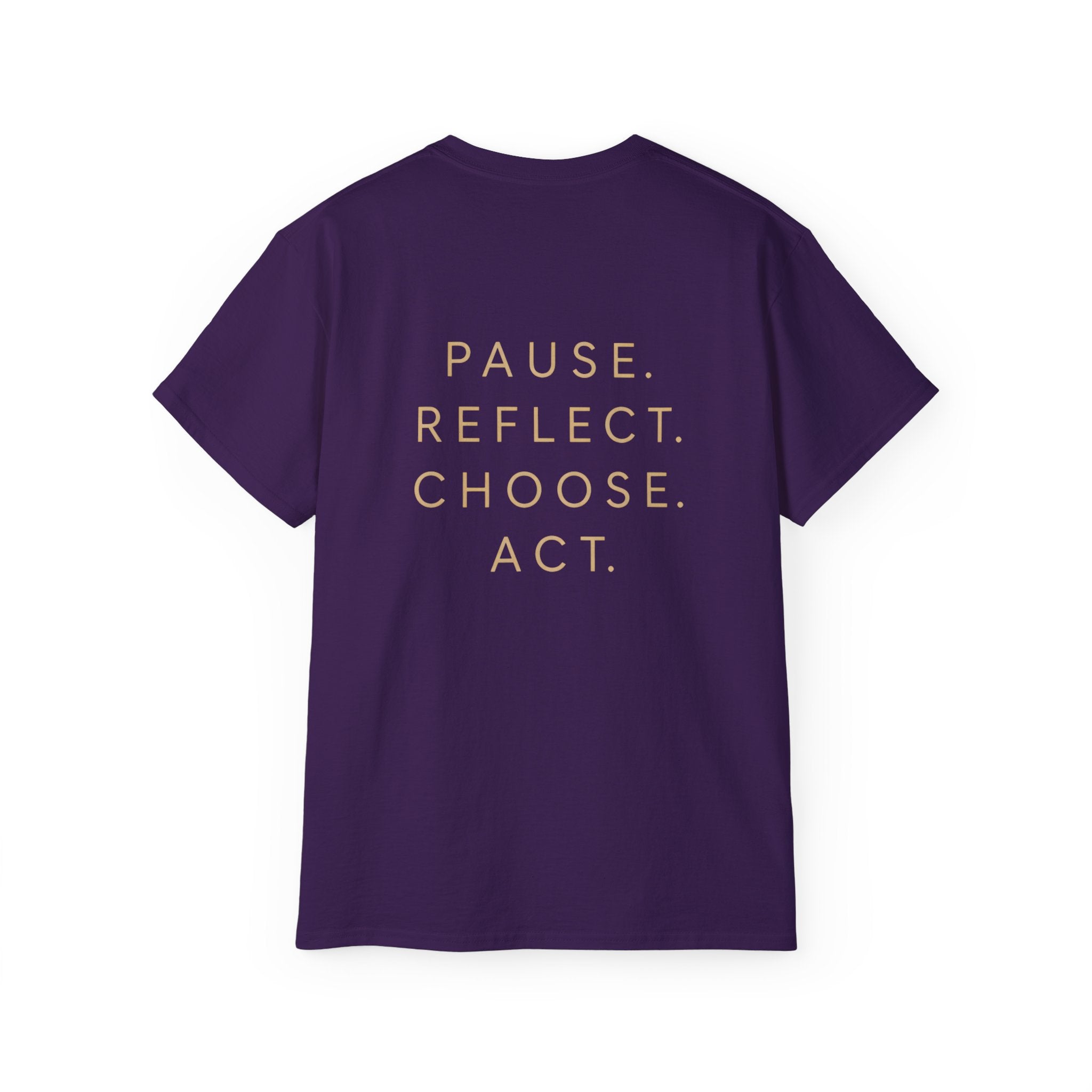 Talk to Your Heart Mountain T‑Shirt — "Pause. Reflect. Choose. Act." Inspirational Tee