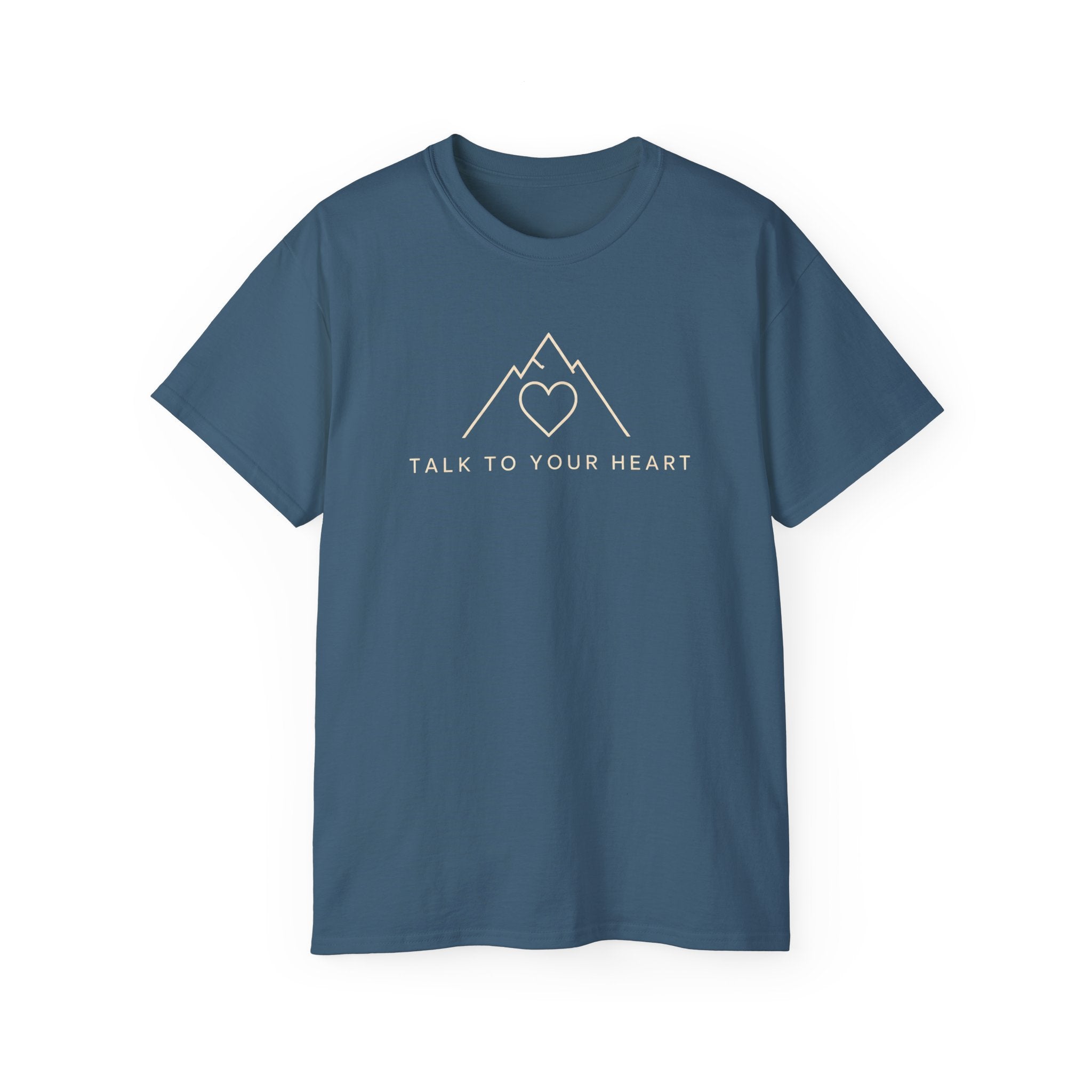 Talk to Your Heart Mountain T‑Shirt — "Pause. Reflect. Choose. Act." Inspirational Tee