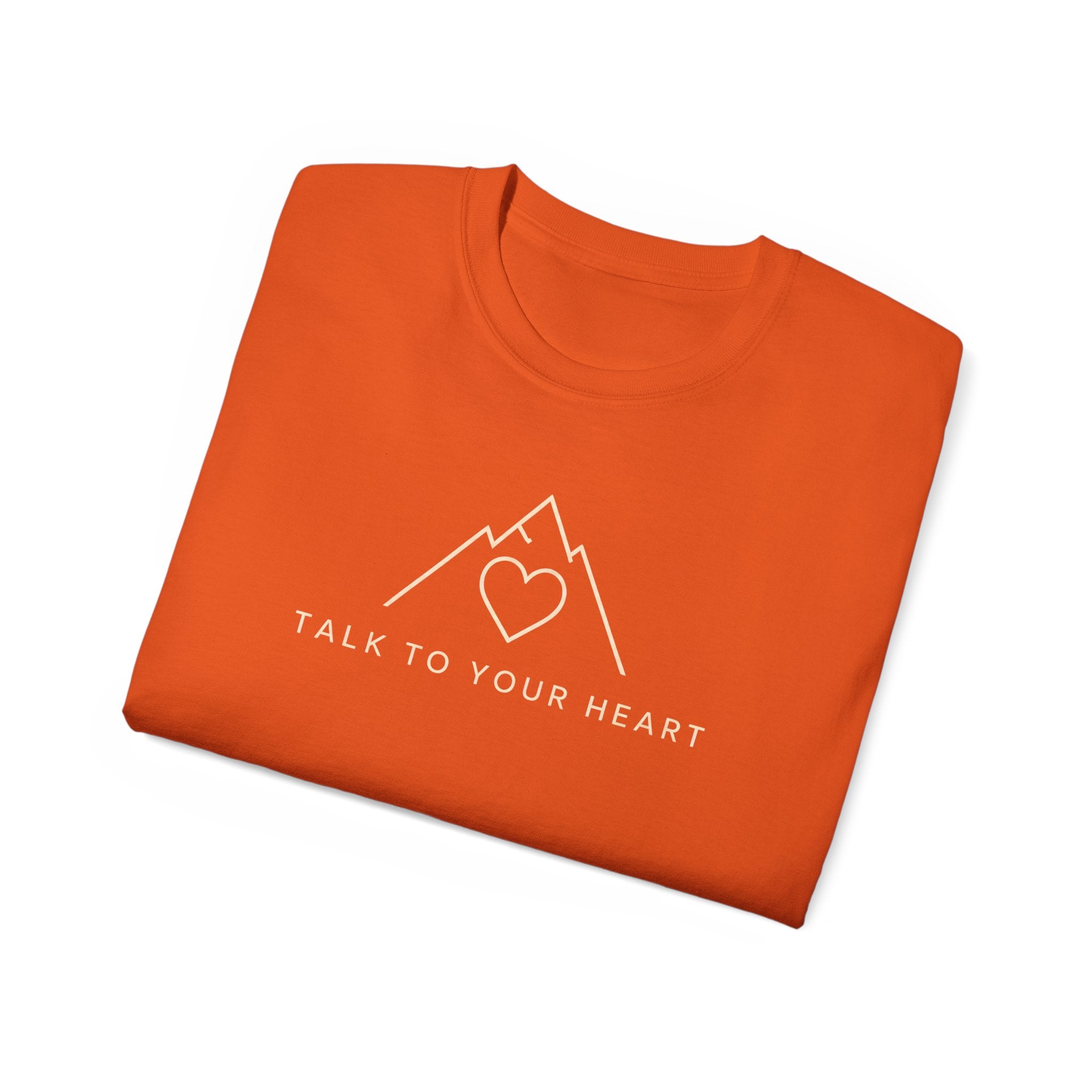 Talk to Your Heart Mountain T‑Shirt — "Pause. Reflect. Choose. Act." Inspirational Tee