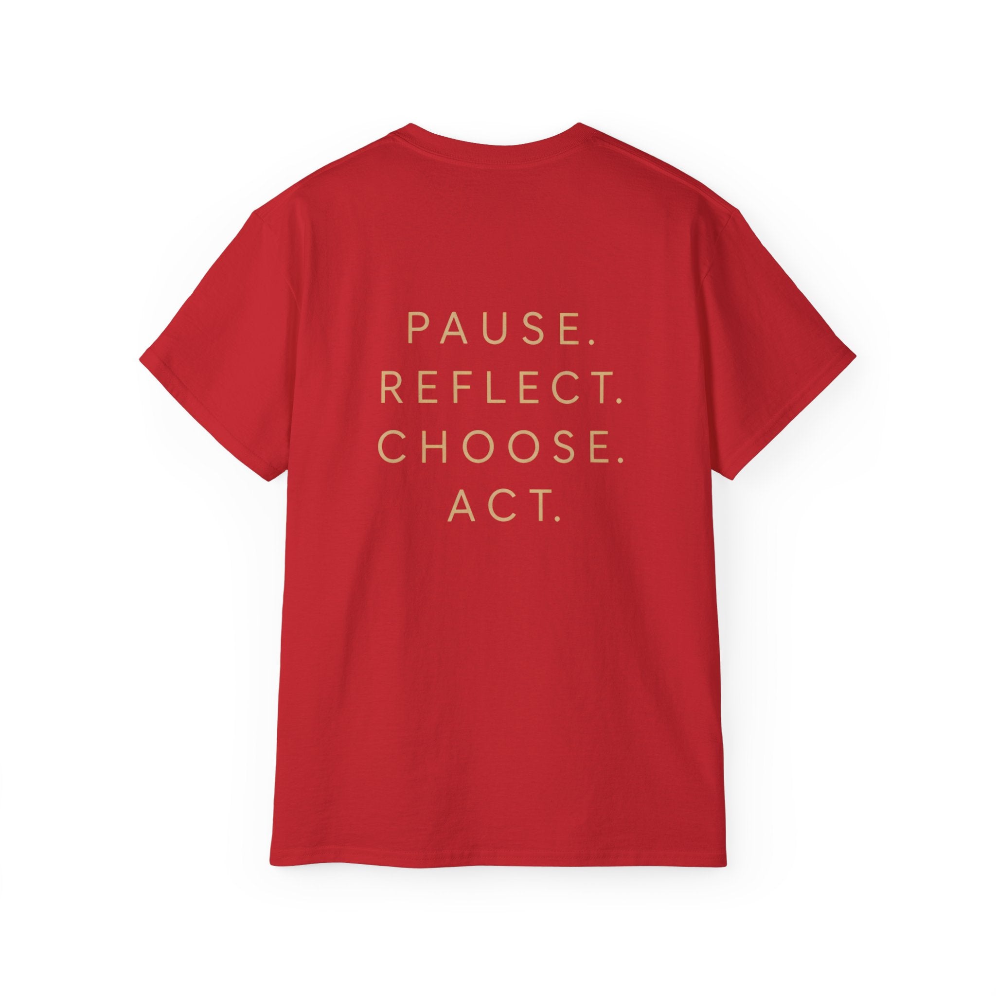 Talk to Your Heart Mountain T‑Shirt — "Pause. Reflect. Choose. Act." Inspirational Tee