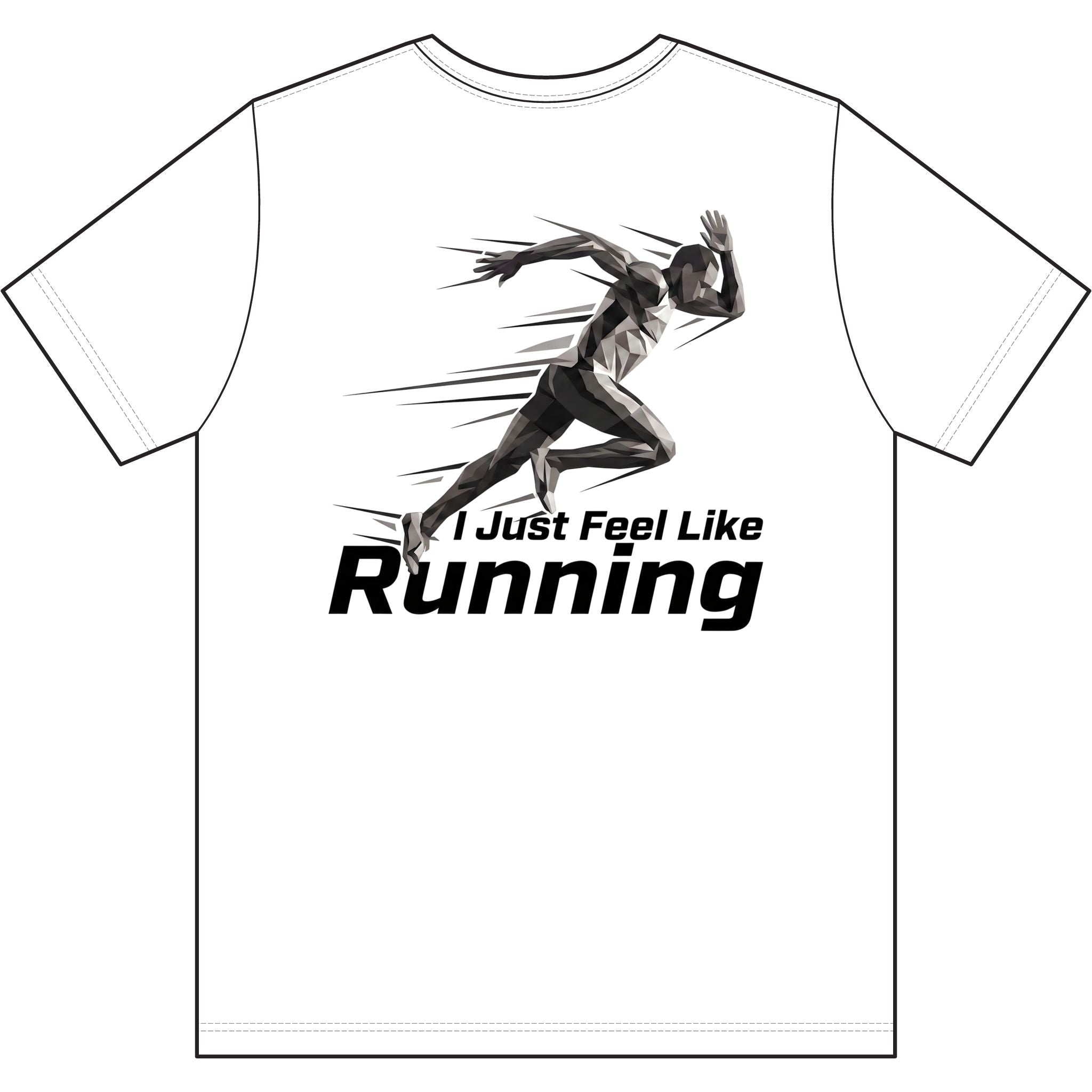 Men's "I Just Feel Like Running - Sprint" Graphic Tee