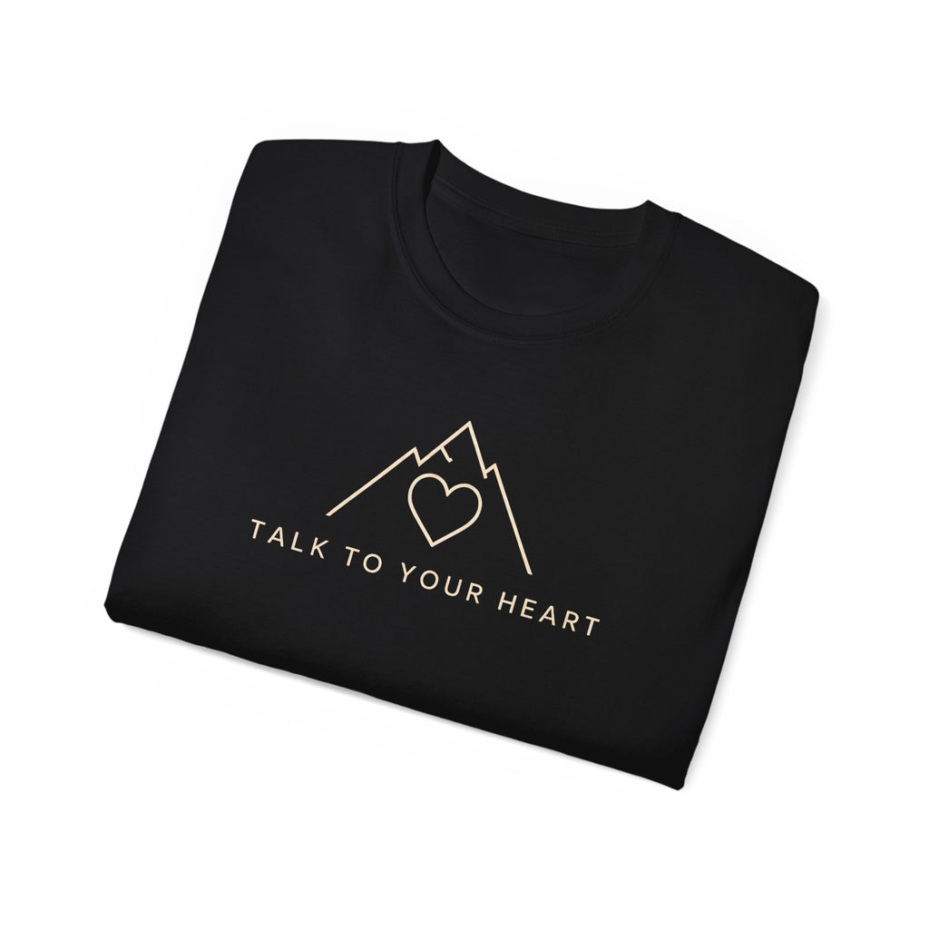 Talk to Your Heart Mountain T‑Shirt — "Pause. Reflect. Choose. Act." Inspirational Tee