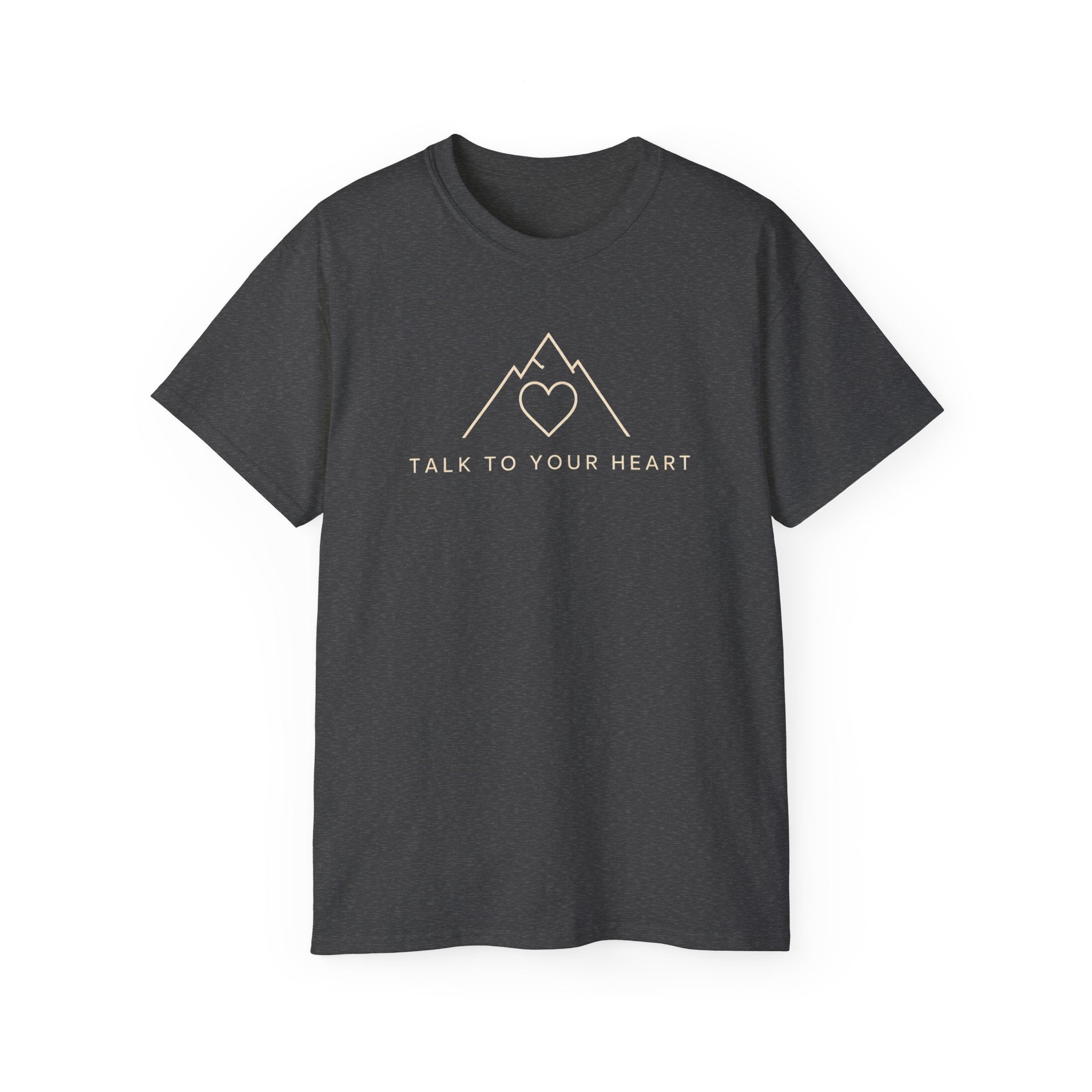 Talk to Your Heart Mountain T‑Shirt — "Pause. Reflect. Choose. Act." Inspirational Tee