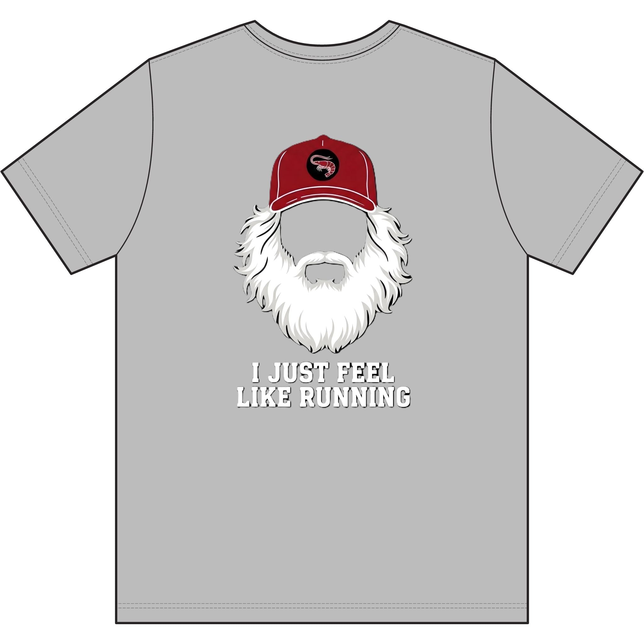"I Just Feel Like Running - Beard" Moisture-wicking Tee