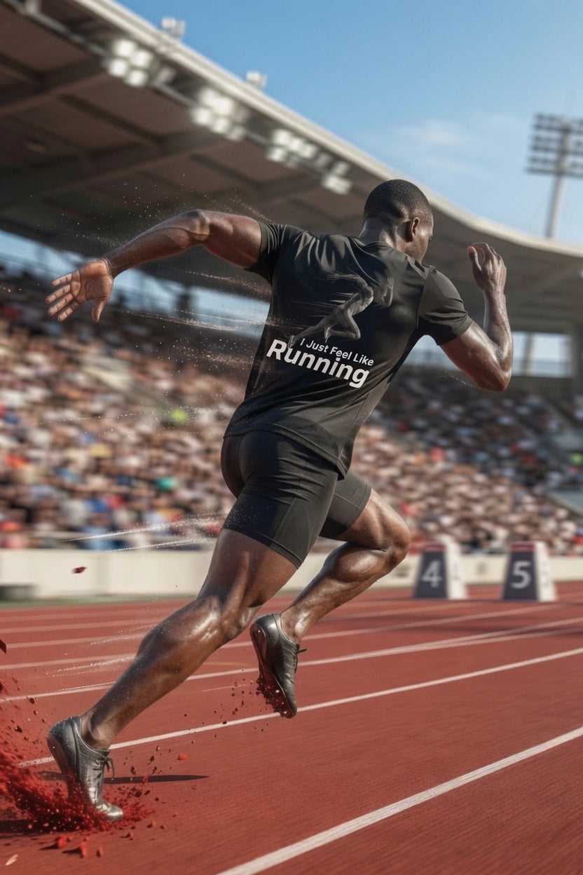 Men's "I Just Feel Like Running - Sprint" Graphic Tee