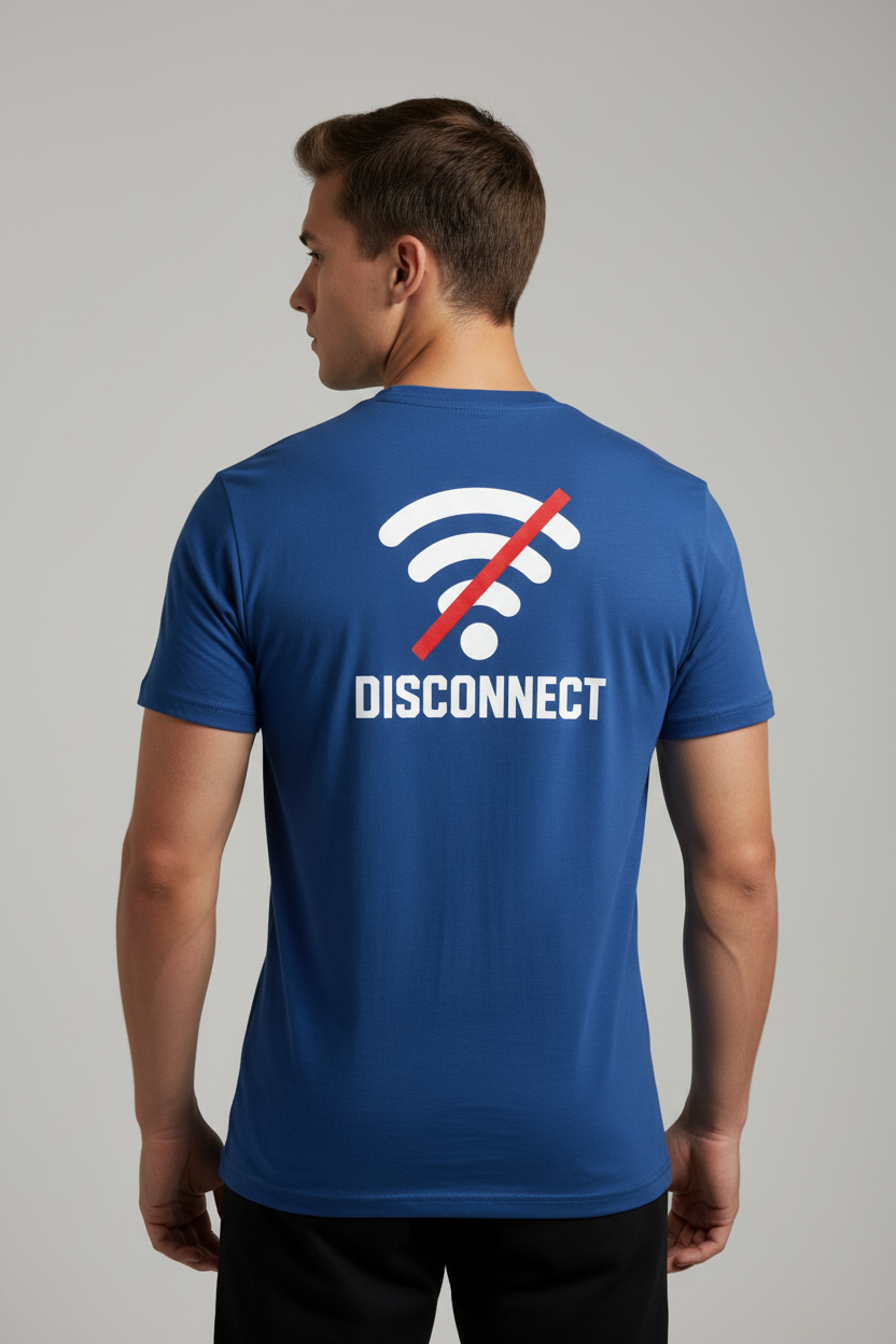 Men's "Wifi Disconnect" Offline Fitted T-Shirt
