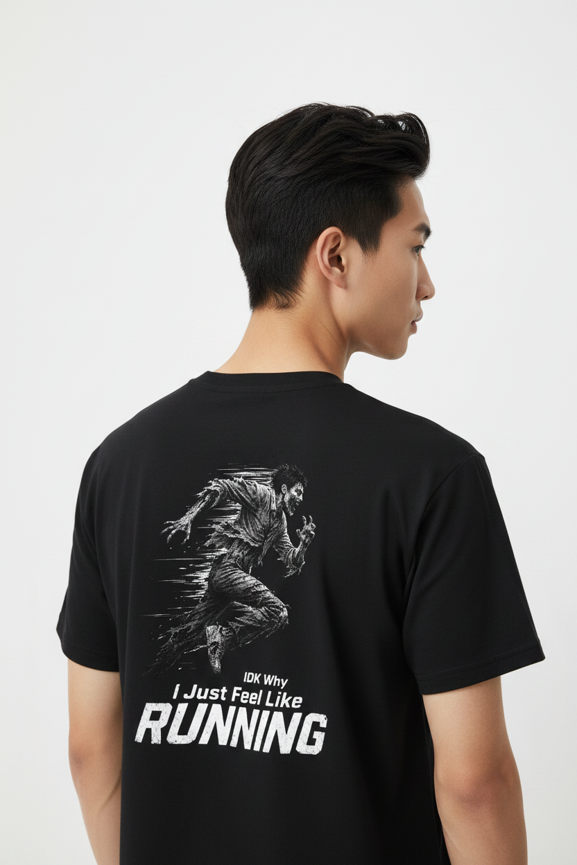 Men's "I Just Feel Like Running - Zombie" DryBlend® Shirt