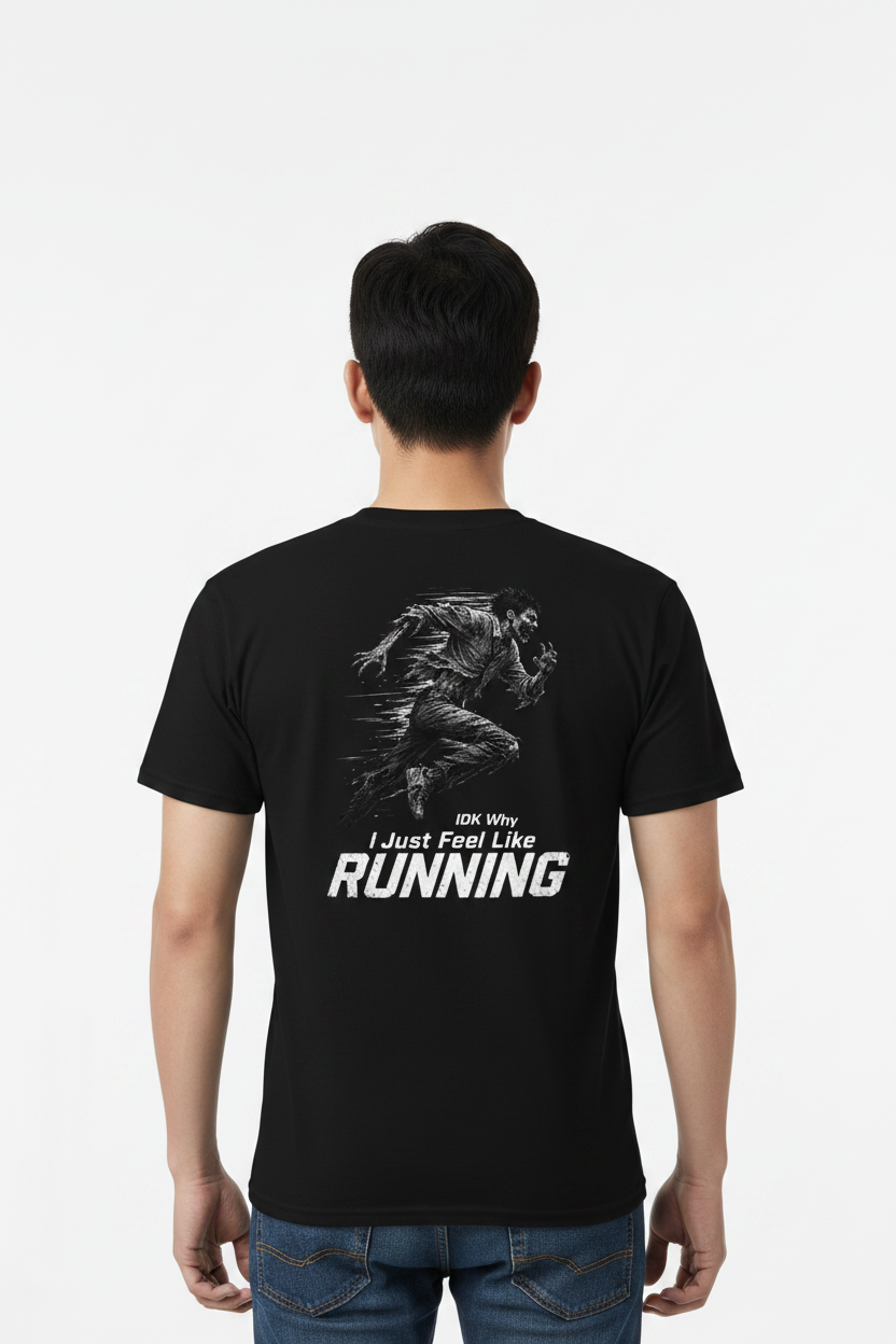 Men's "I Just Feel Like Running - Zombie" DryBlend® Shirt