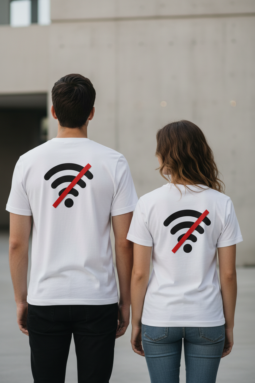 "Wifi Disconnect" Unisex Offline T-Shirt